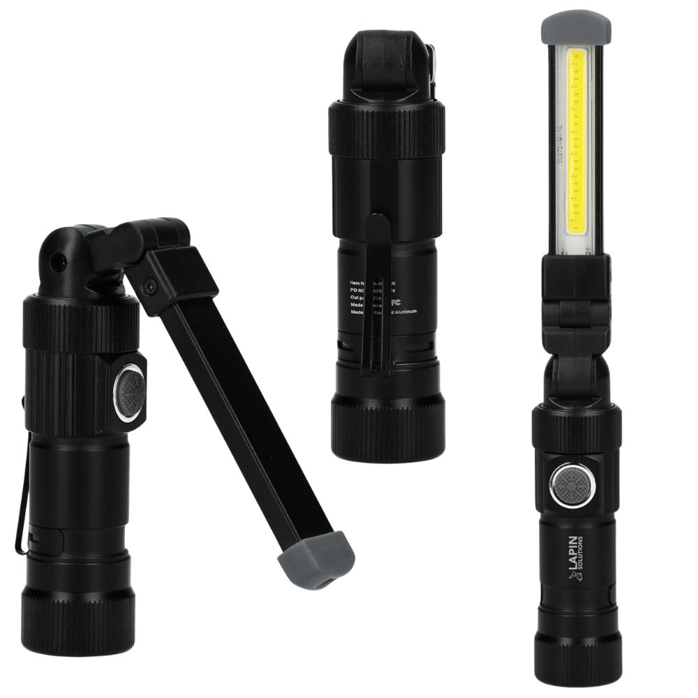 Mini Rechargeable Recycled Work Flashlight | 120 Lumens