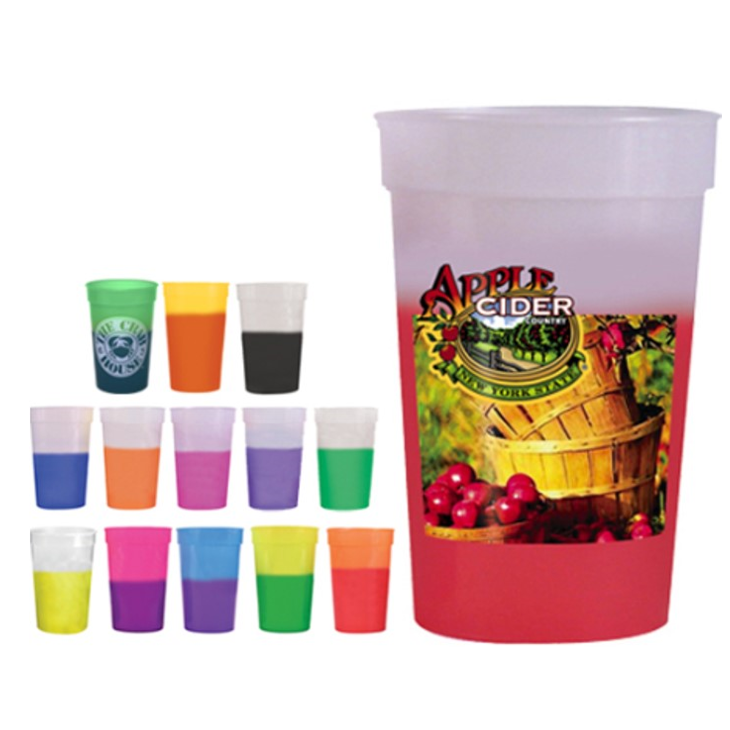 Custom Mood Stadium Cup | USA Made | Full Color | 17 oz