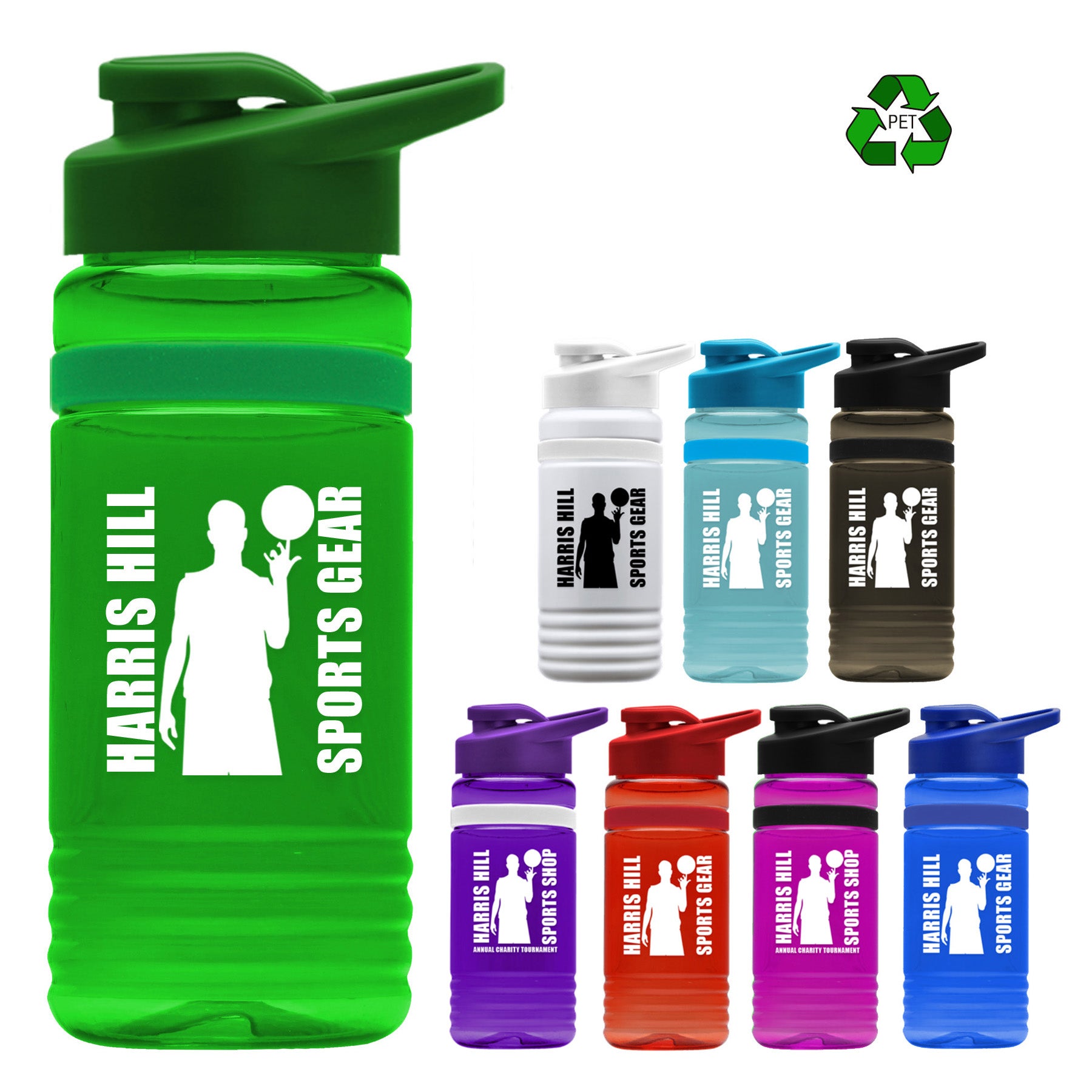 20 oz Recycled Pete Bottle Drink Thru Lid