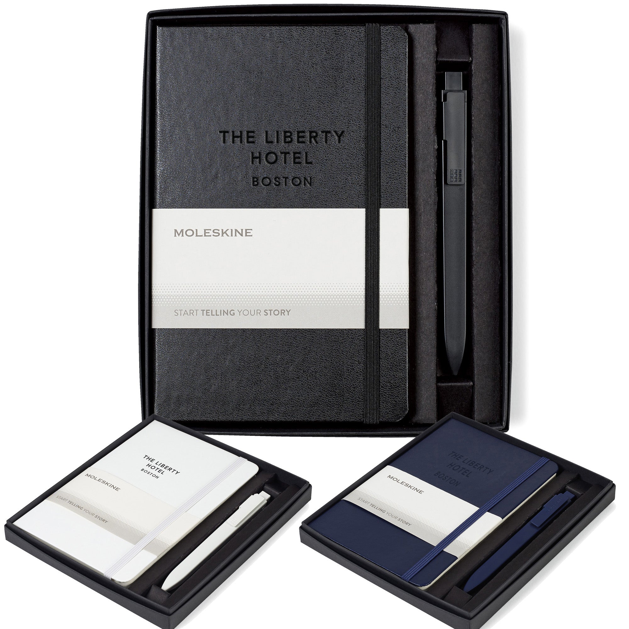 Moleskine® Medium Notebook and GO Pen Gift Set.