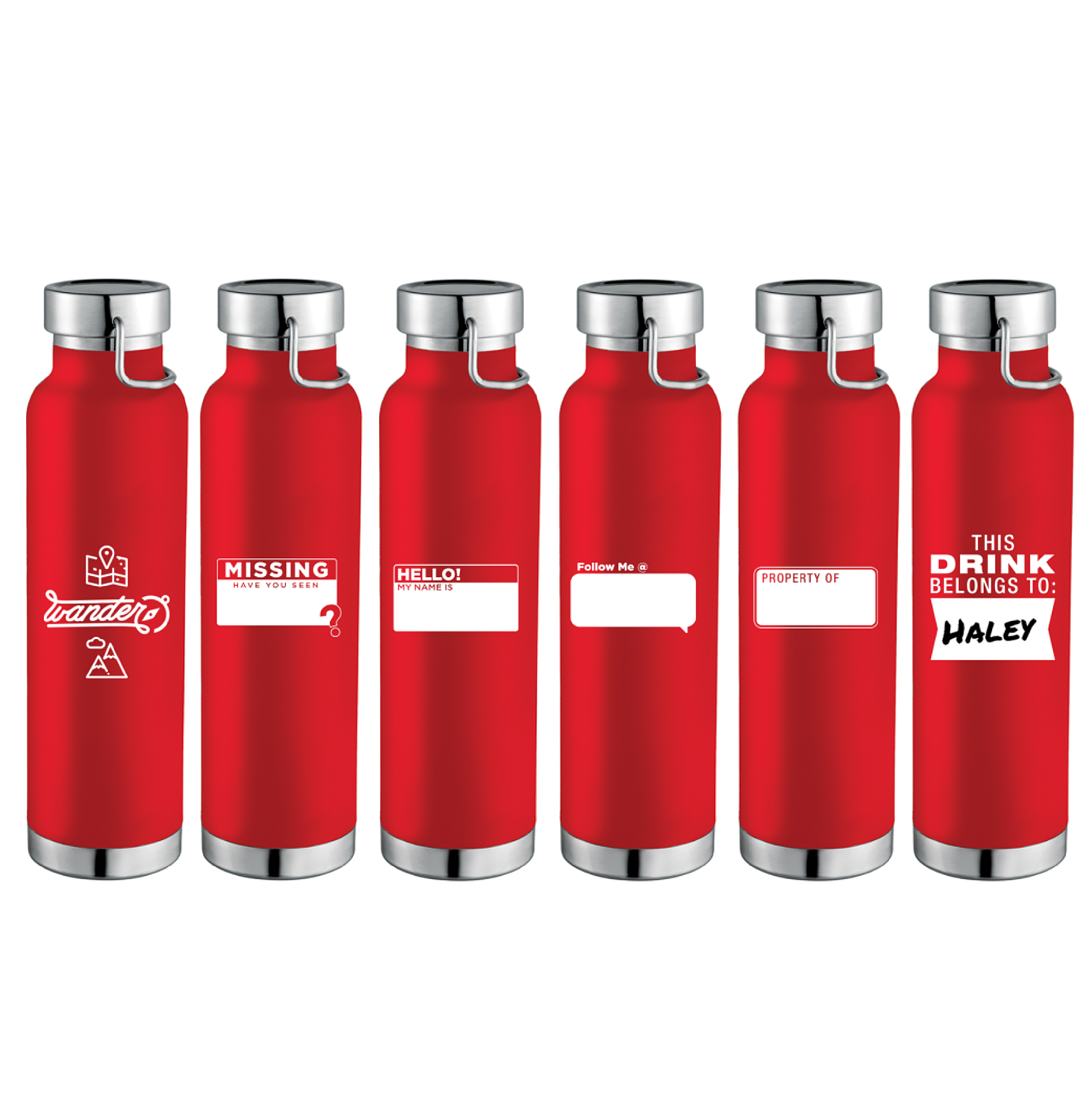 Copper Vacuum Insulated Bottle | 22oz Name Plates