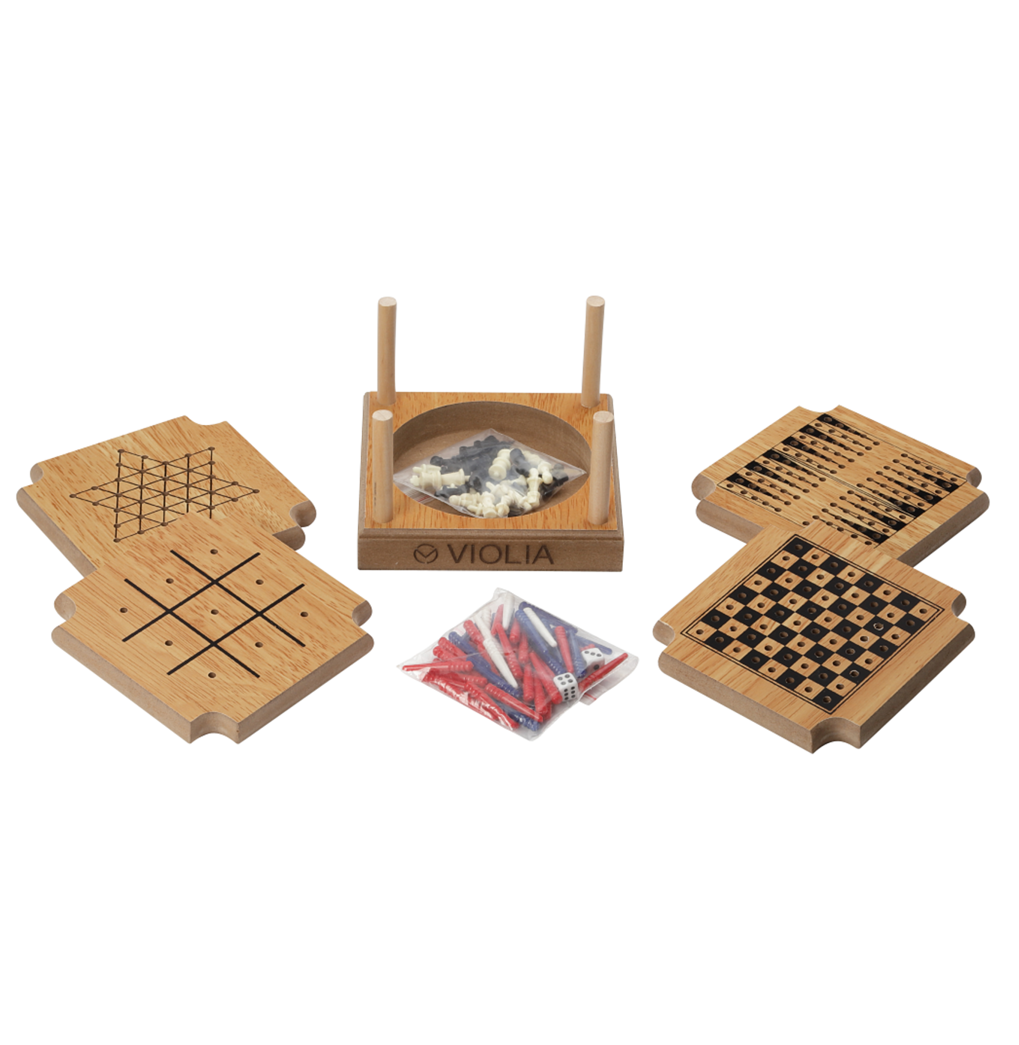 Custom Wood Coaster Game Set