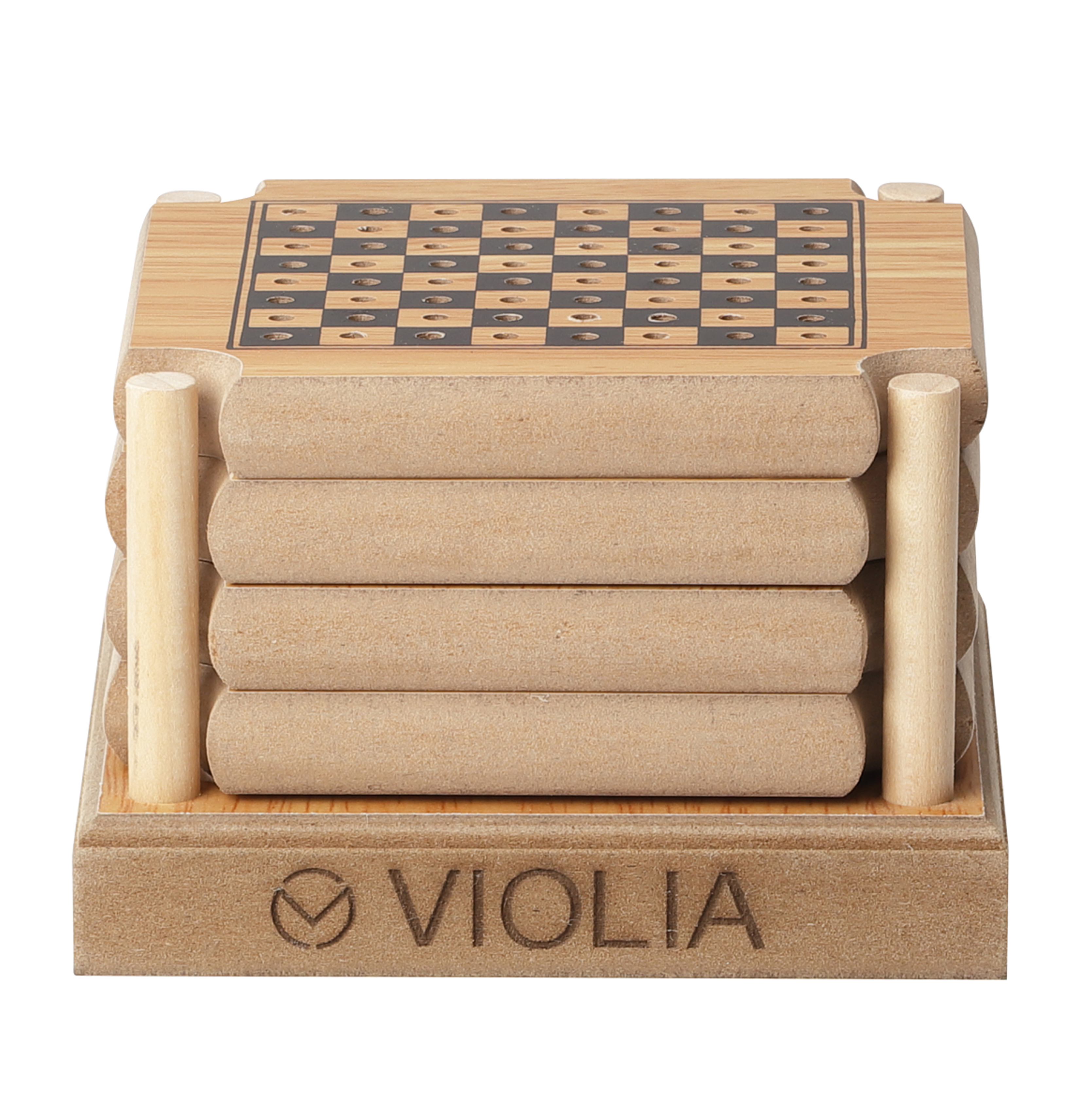 Custom Wood Coaster Game Set