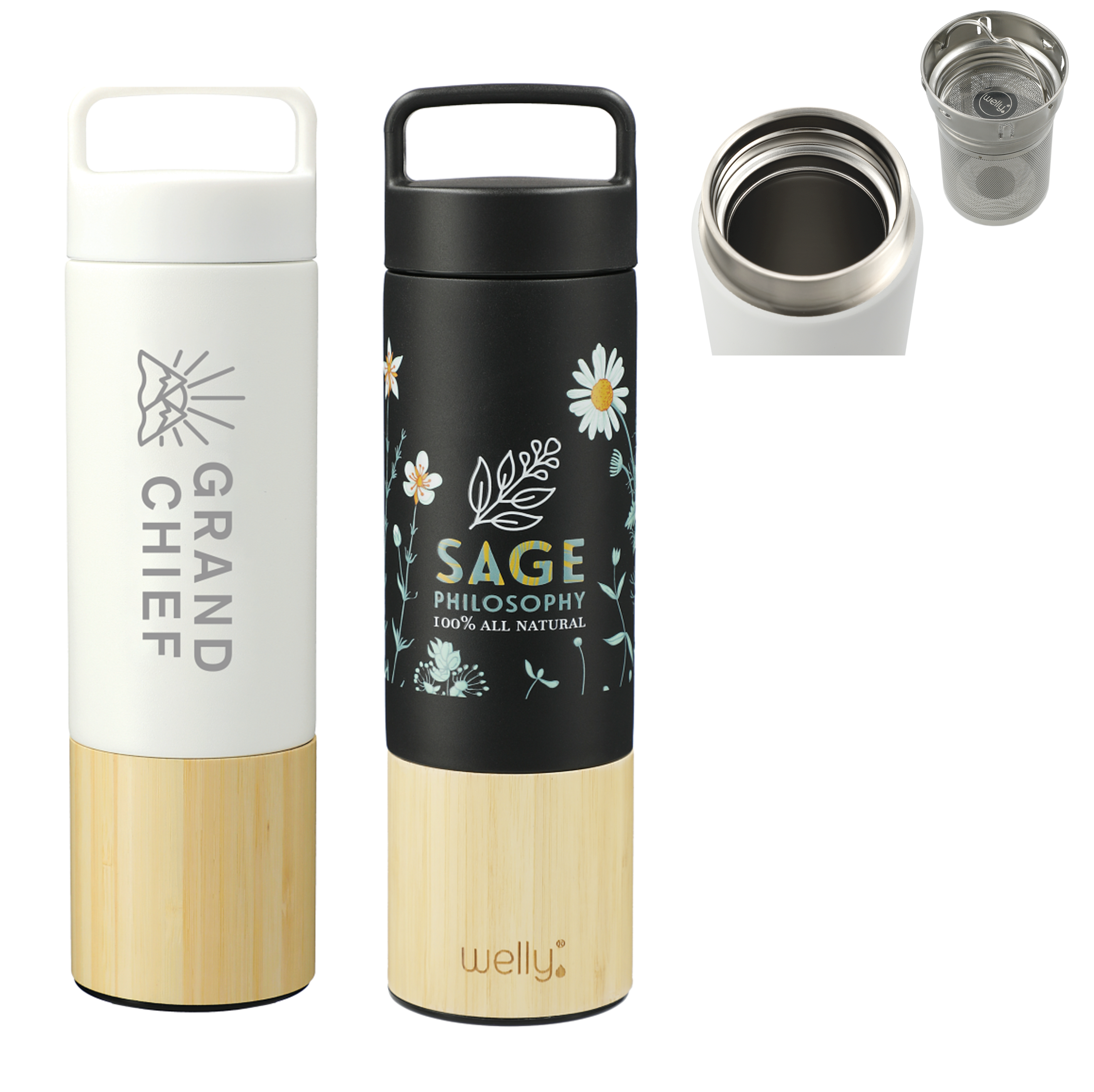 Welly® Copper Vacuum Bottle | 18 oz | Laser Engraved