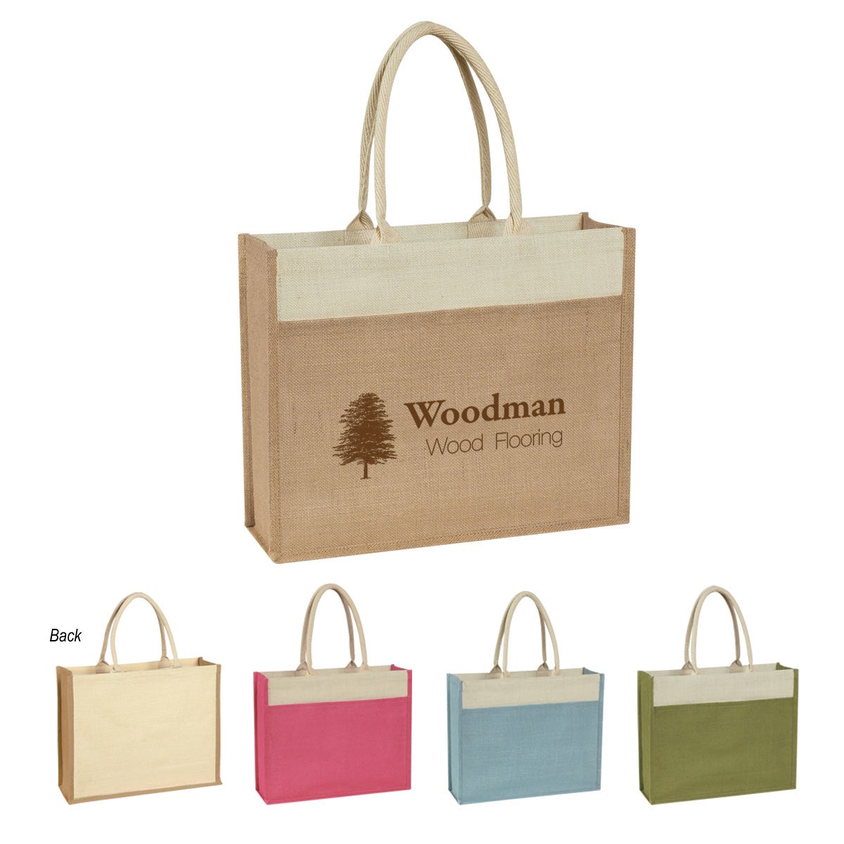 Biodegradable  Jute Bags 17" x 14" x 5"