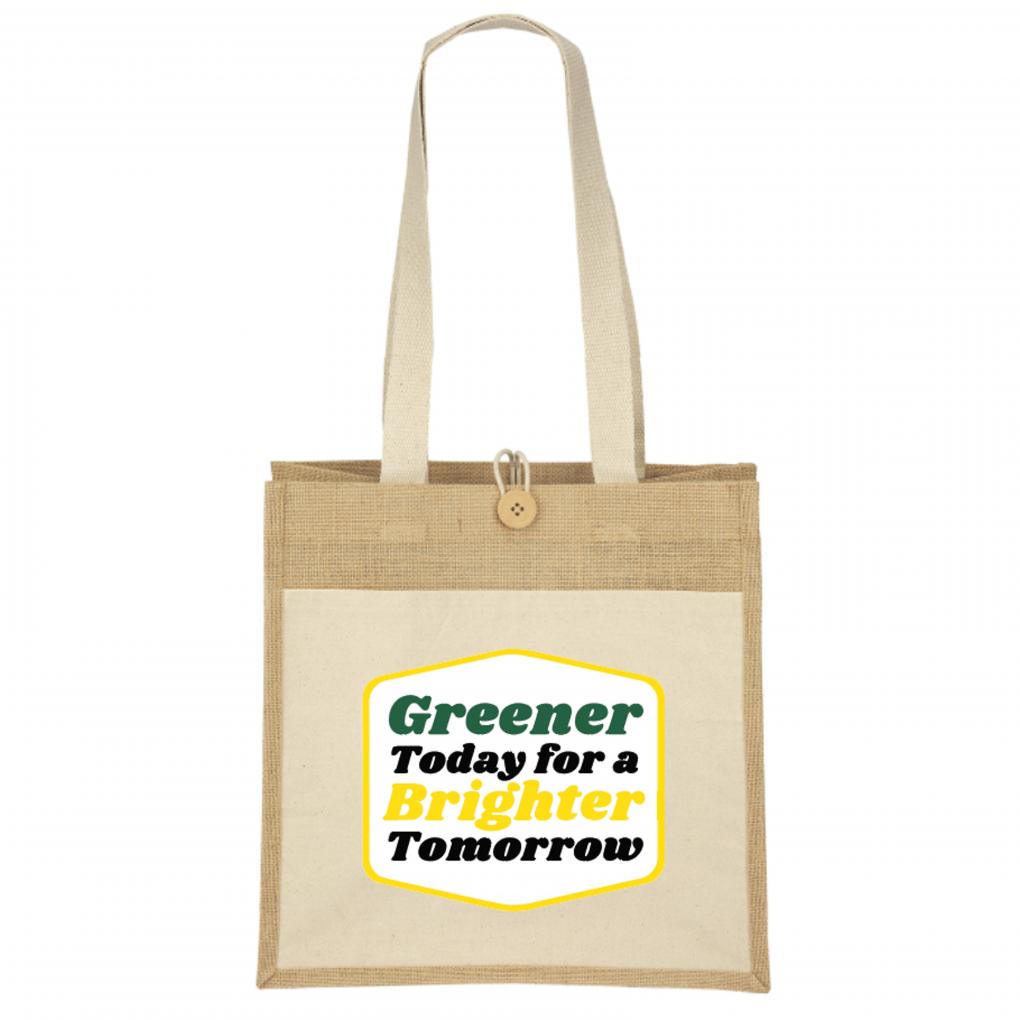 Earth Day inspired sustainable favorite large custom grocery tote