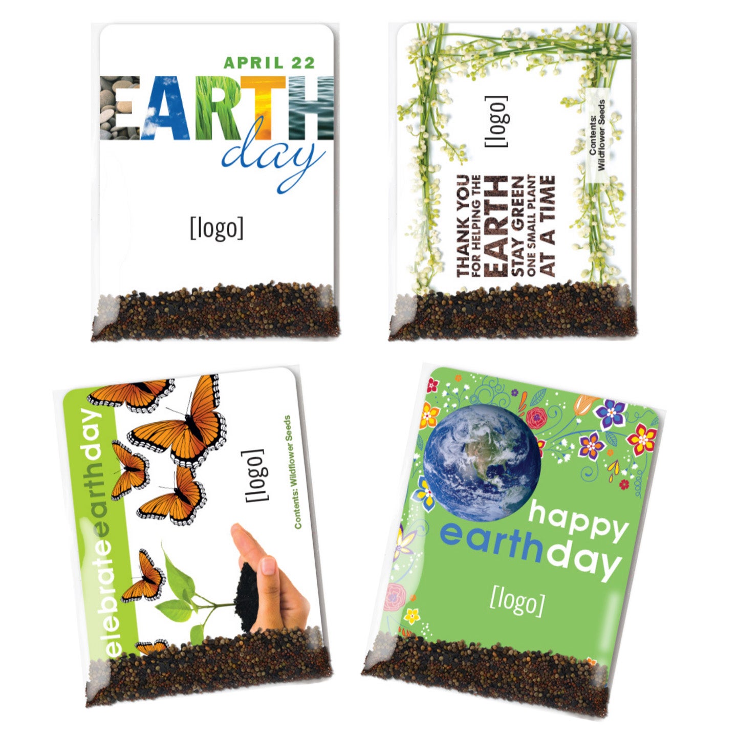 Earth Day Pollinator Seed Packets | USA Made | Recycled
