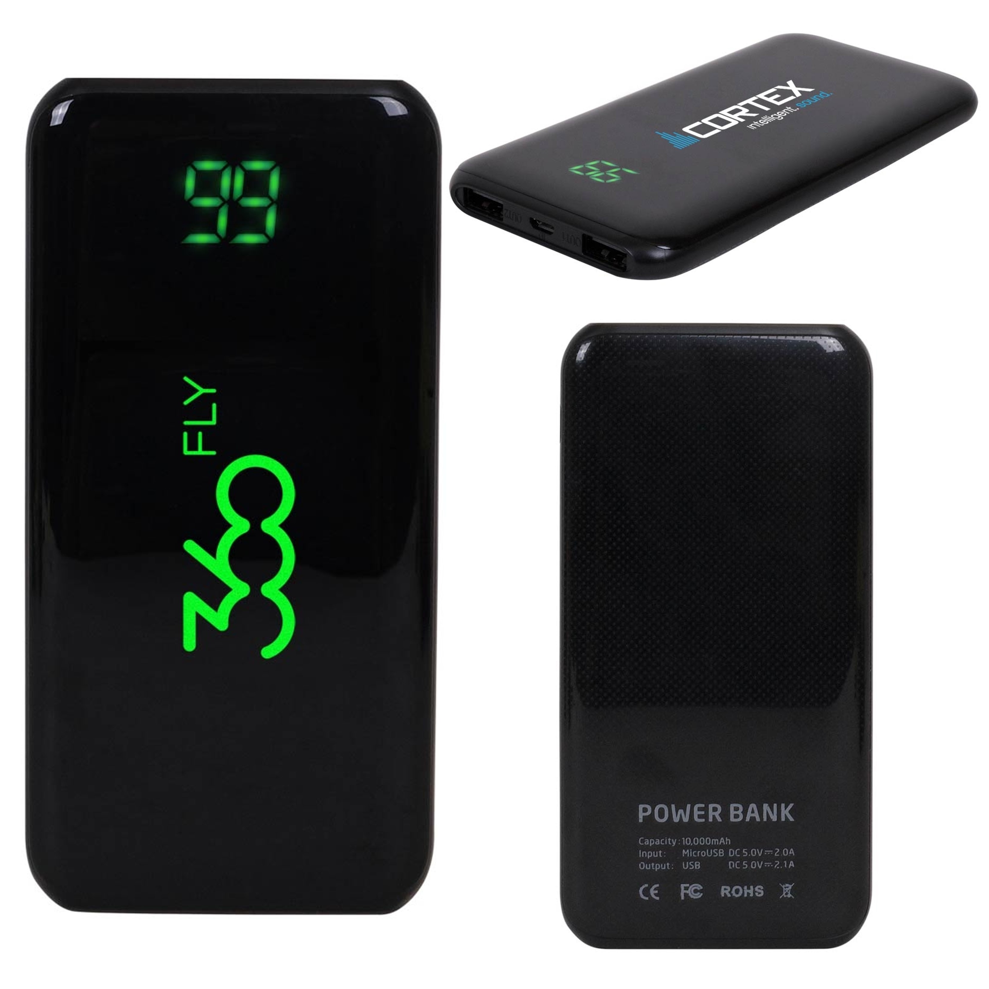Wireless Power Bank | Battery Display | 10,000 mAh 