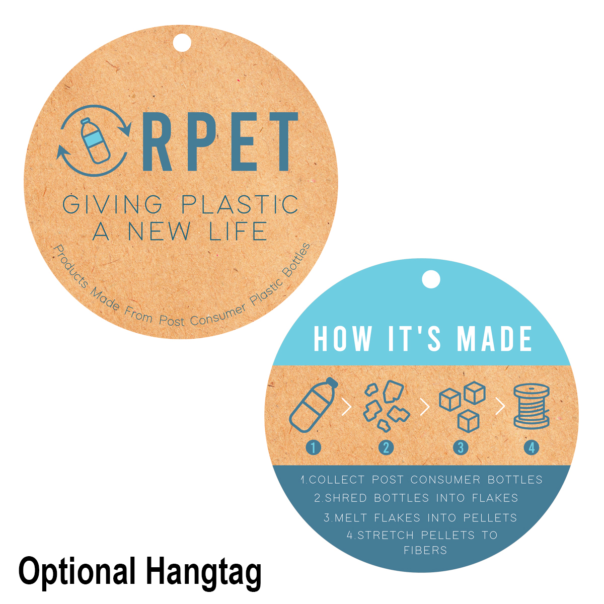 Recycled rPET Cooler Lunch Bag Optional Hangtag