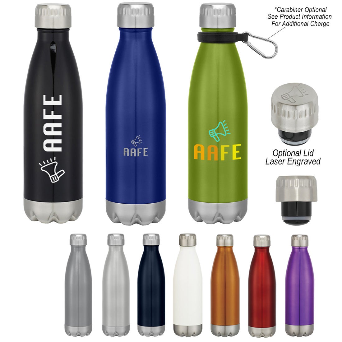 16 oz vacuum stainless steel bottle