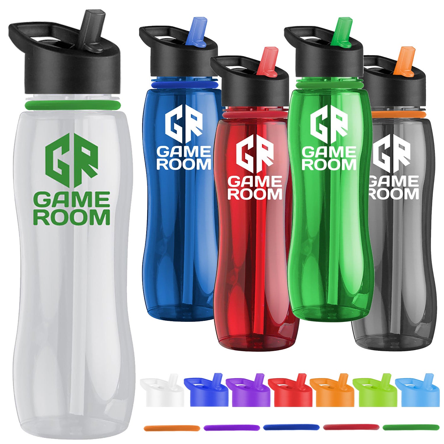 25 oz Tritan Water Bottle | USA Made | Flip Straw Lid