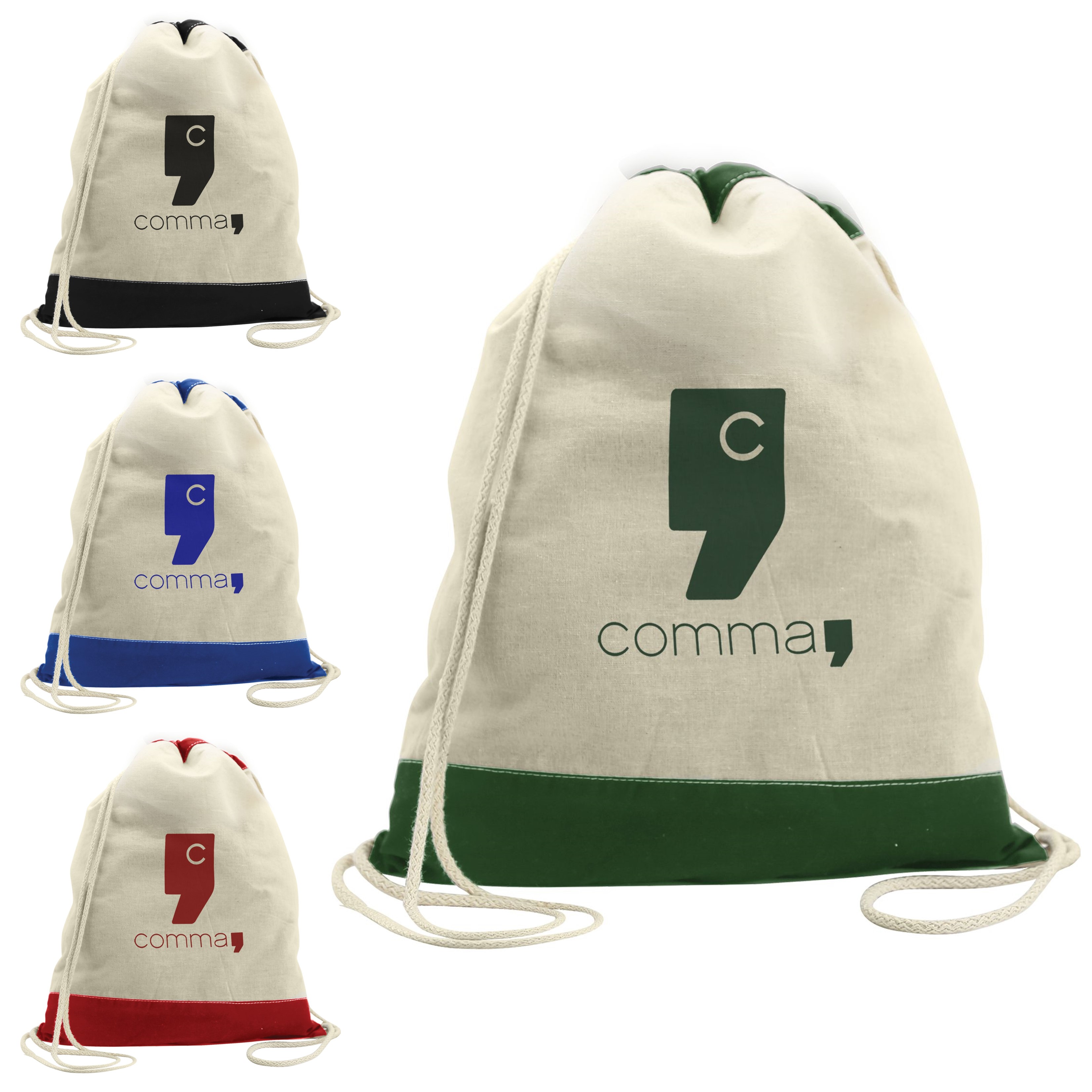 Cotton Drawstring Backpack | 5 oz | 13x17