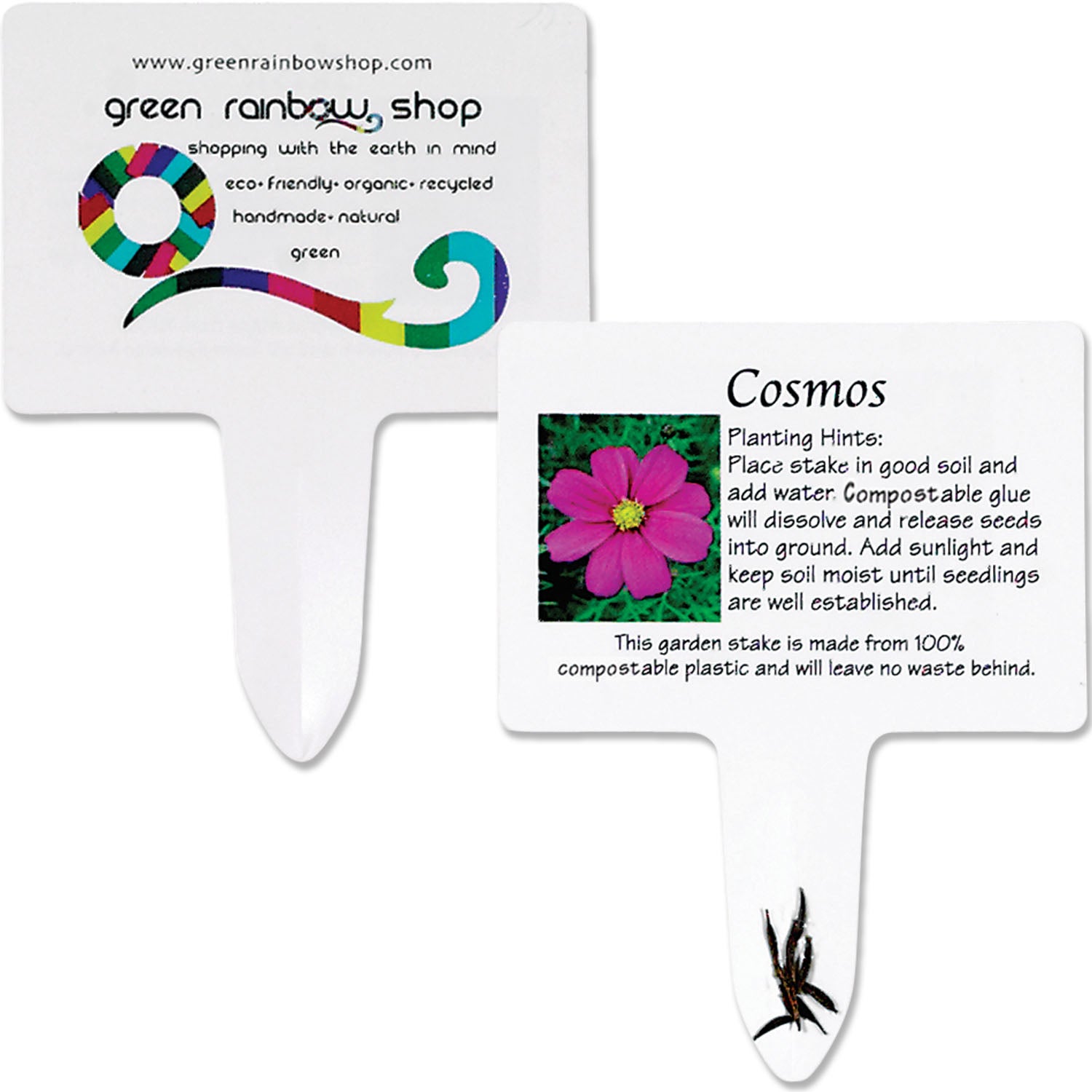 Custom Seed Stake Made from Compostable Seed Paper
