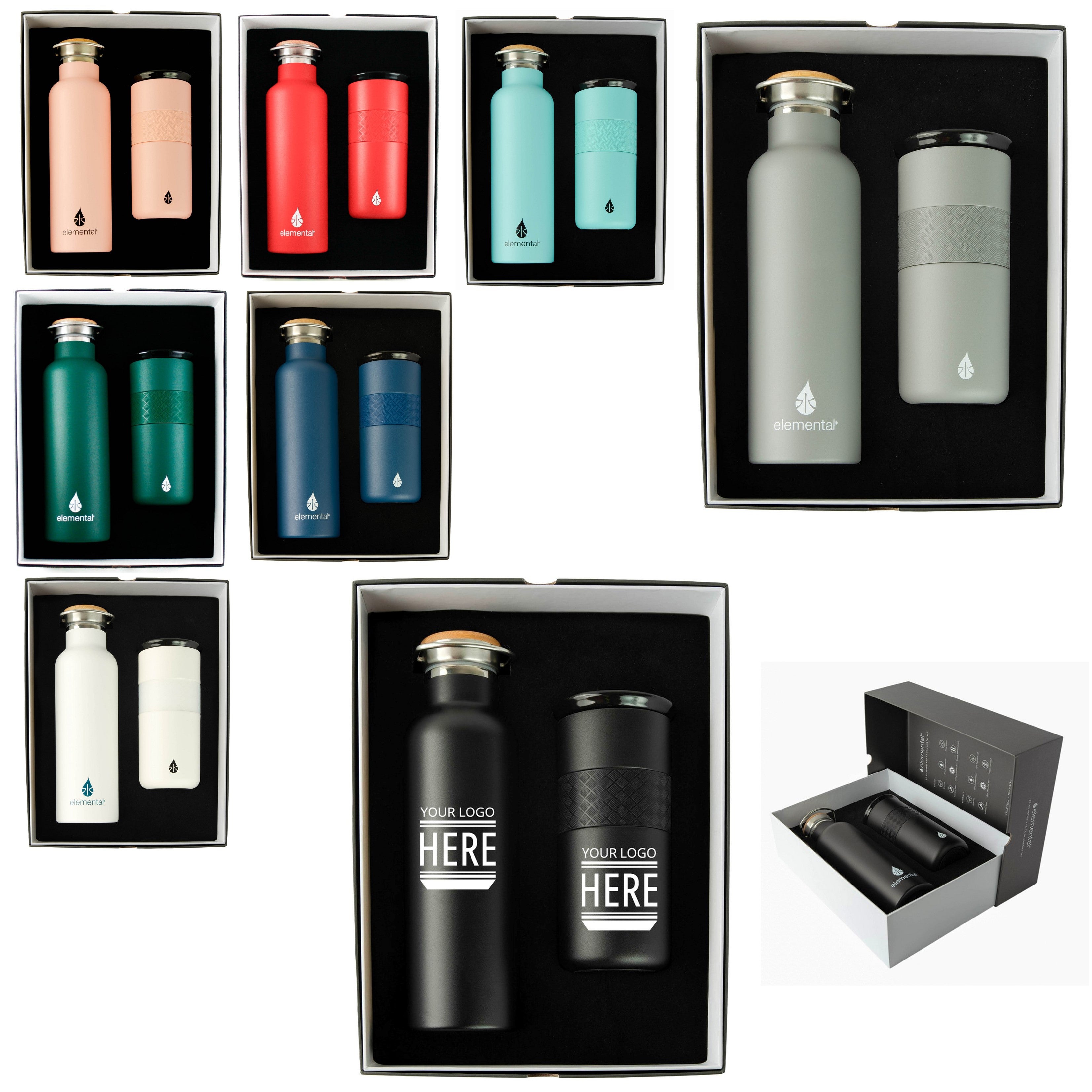 Elemental® Stainless Steel Bottle & Tumbler Set | 25 & 16 oz