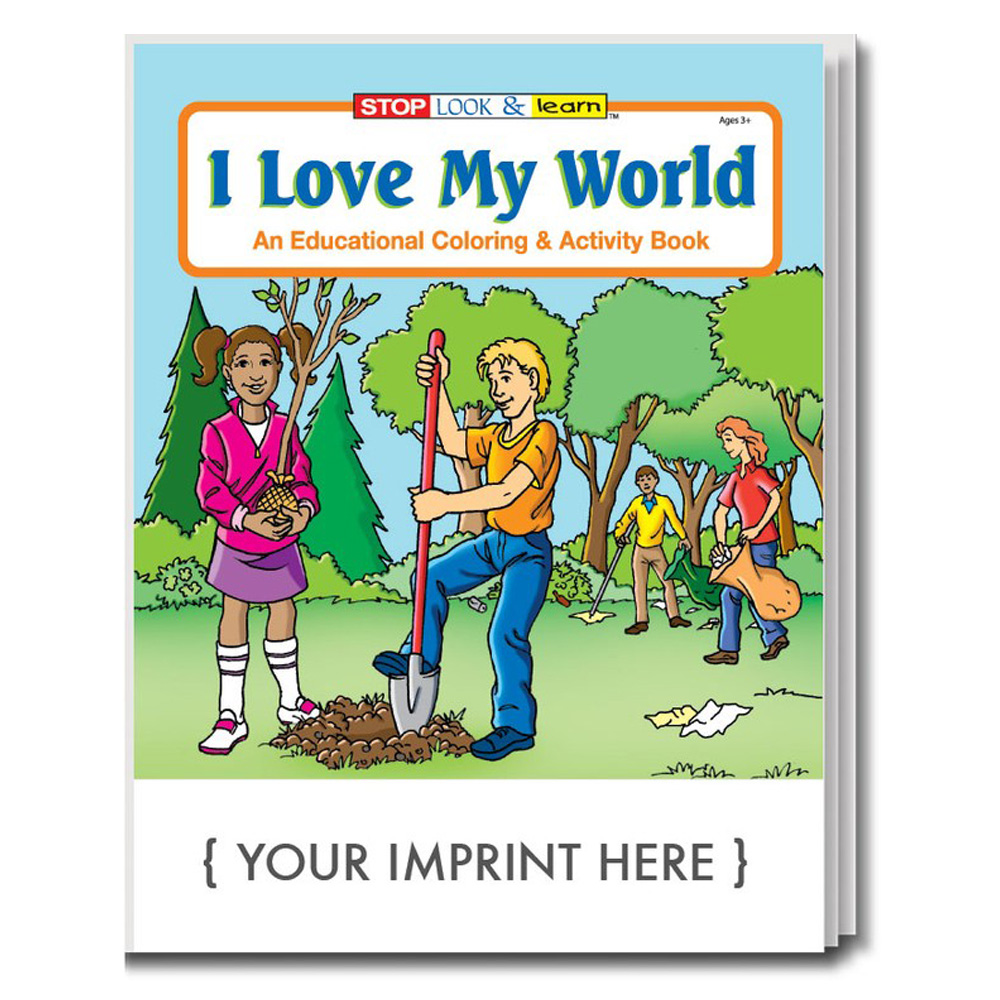 I Love My World Custom Activity Books for Kids
