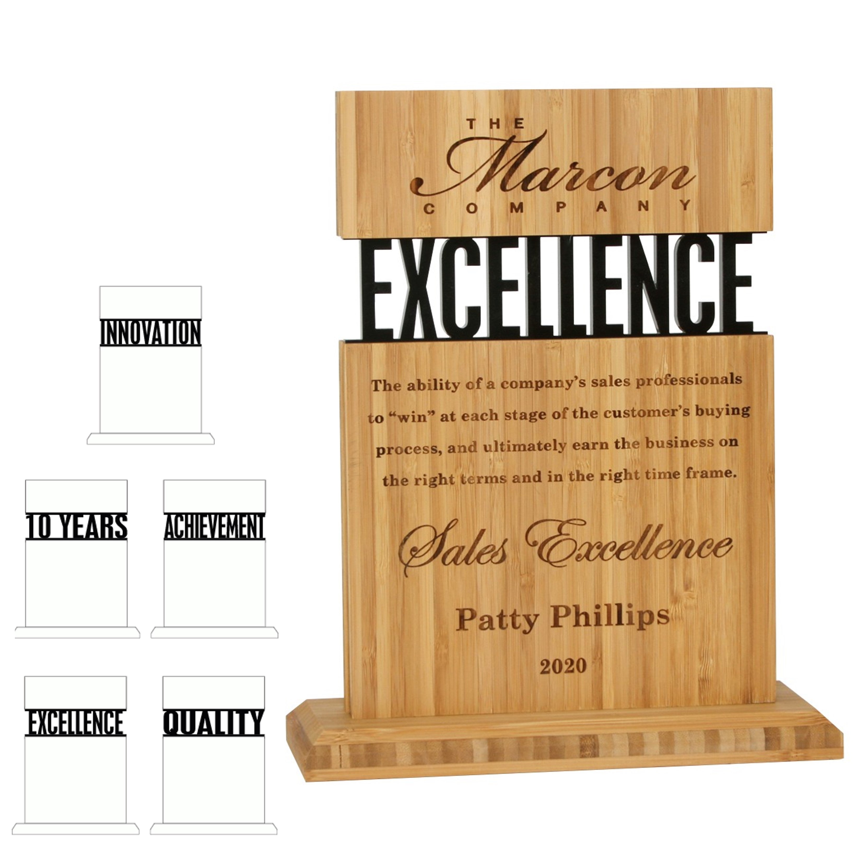 Recycled Banner Award | Bamboo | USA Made | 16"