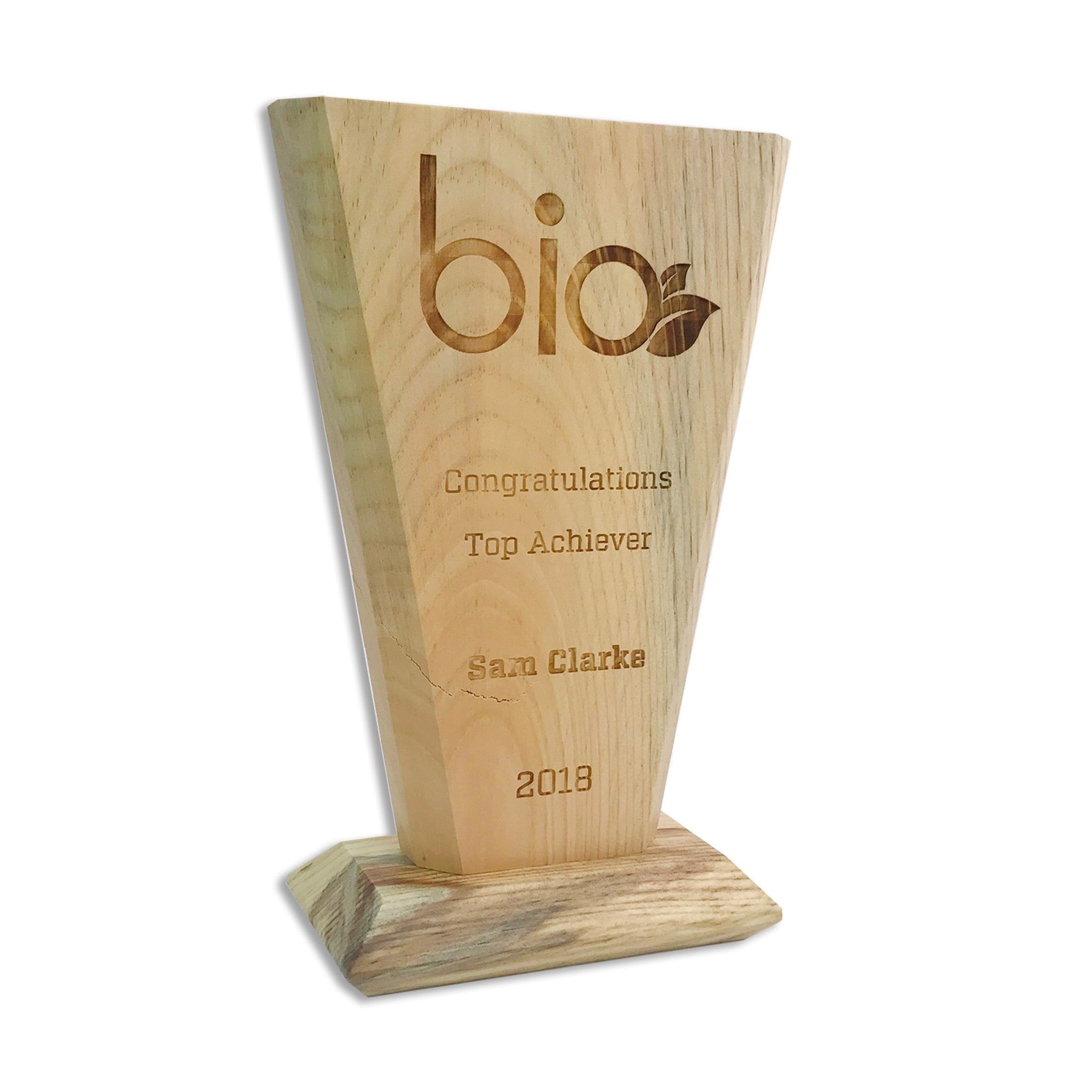 Recycled Wood Award | USA Made | Keystone | 10"