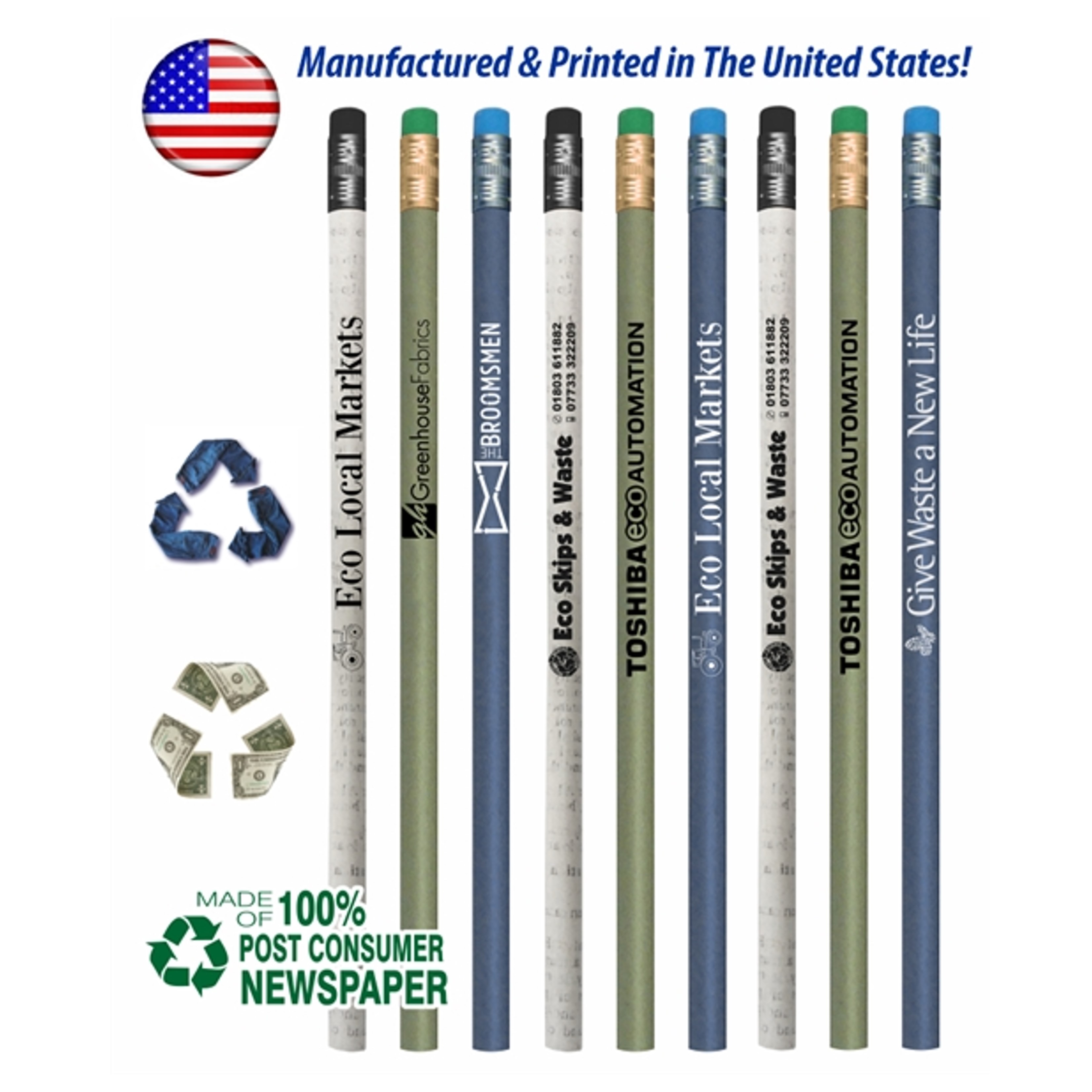Custom Recycled Pencil | USA Made