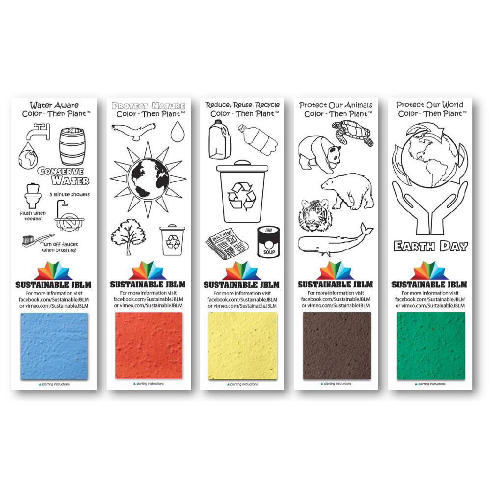 Color Then Plant Eco Bookmarks