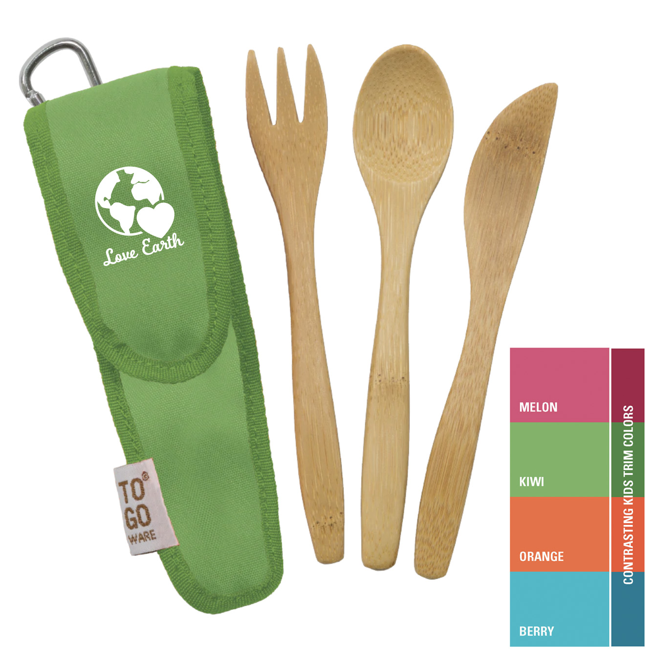 Kids to-go ware reusable utensil set chico bags to-go ware bamboo