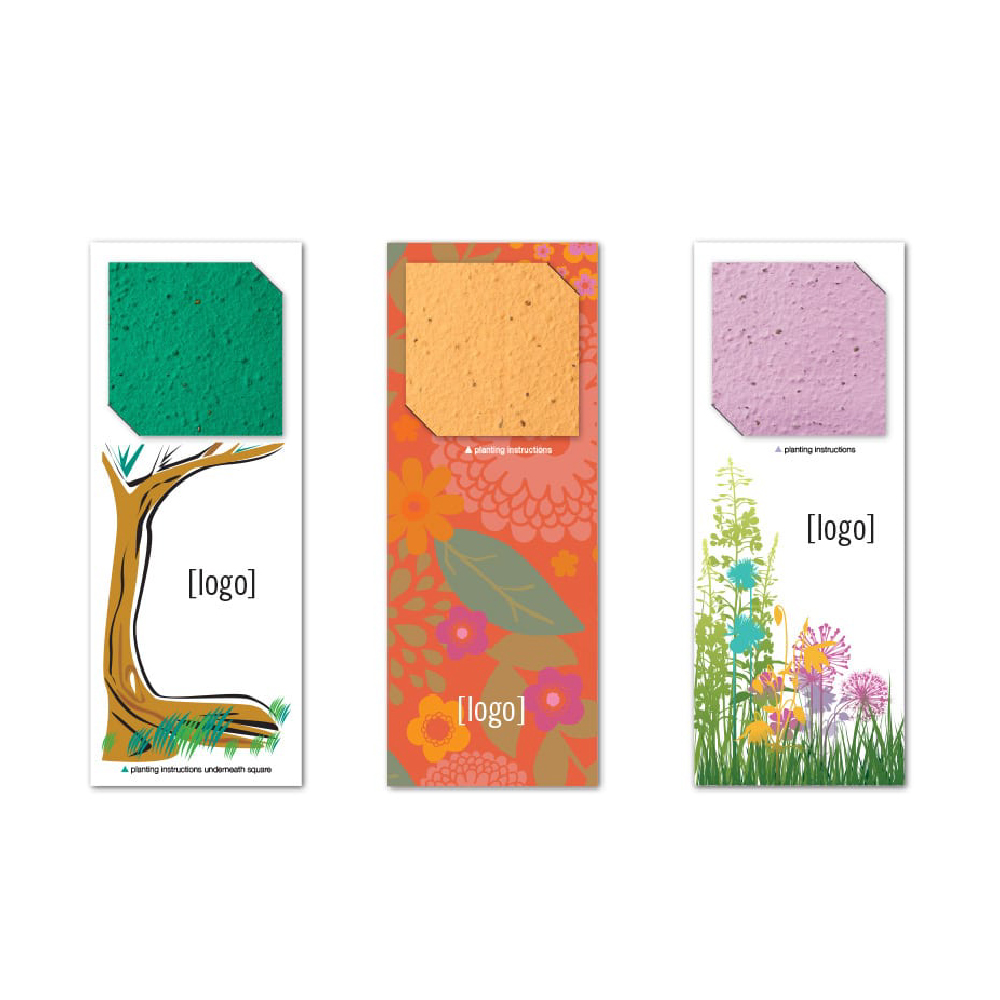 Seed Paper Bookmarks Plantable Bookmarks Eco Friendly Bookmarks