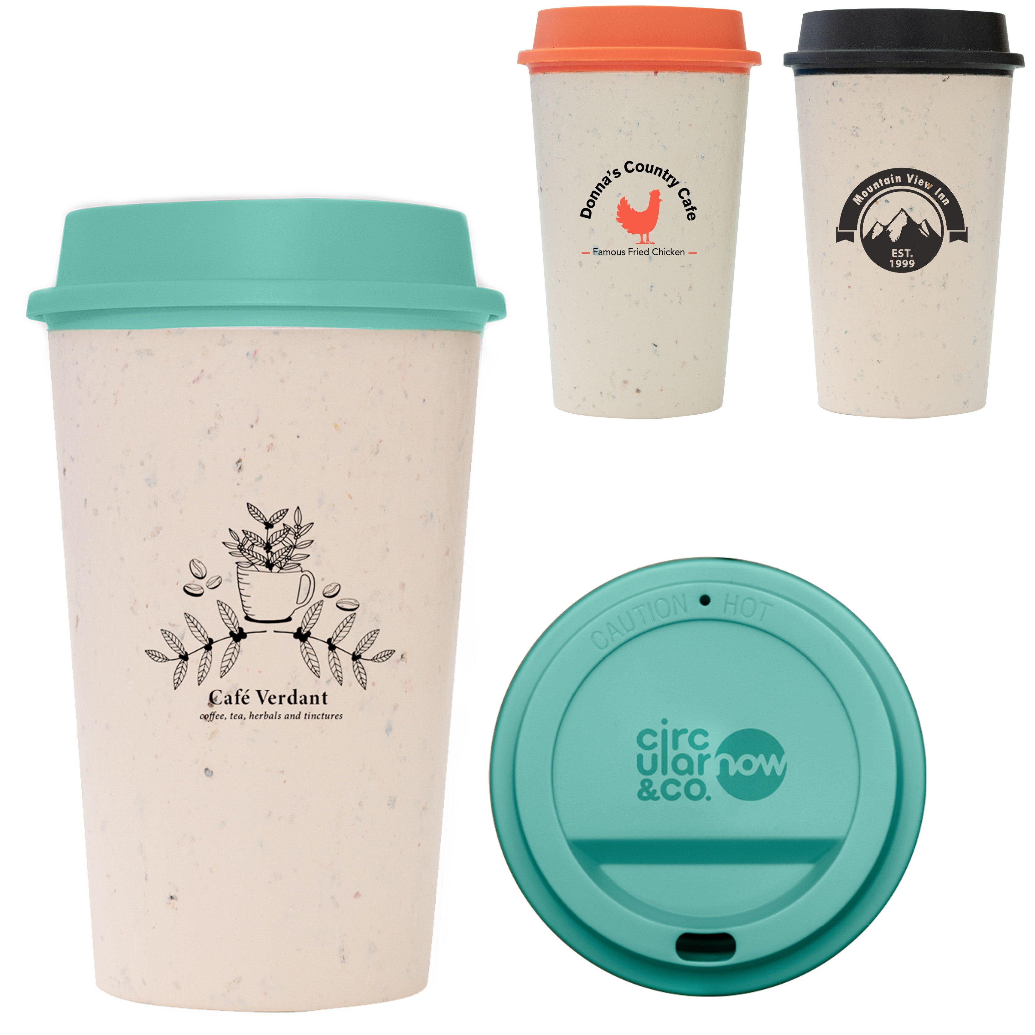 Recycled Coffee Cup Tumbler | Circular Now Cup | 12 oz