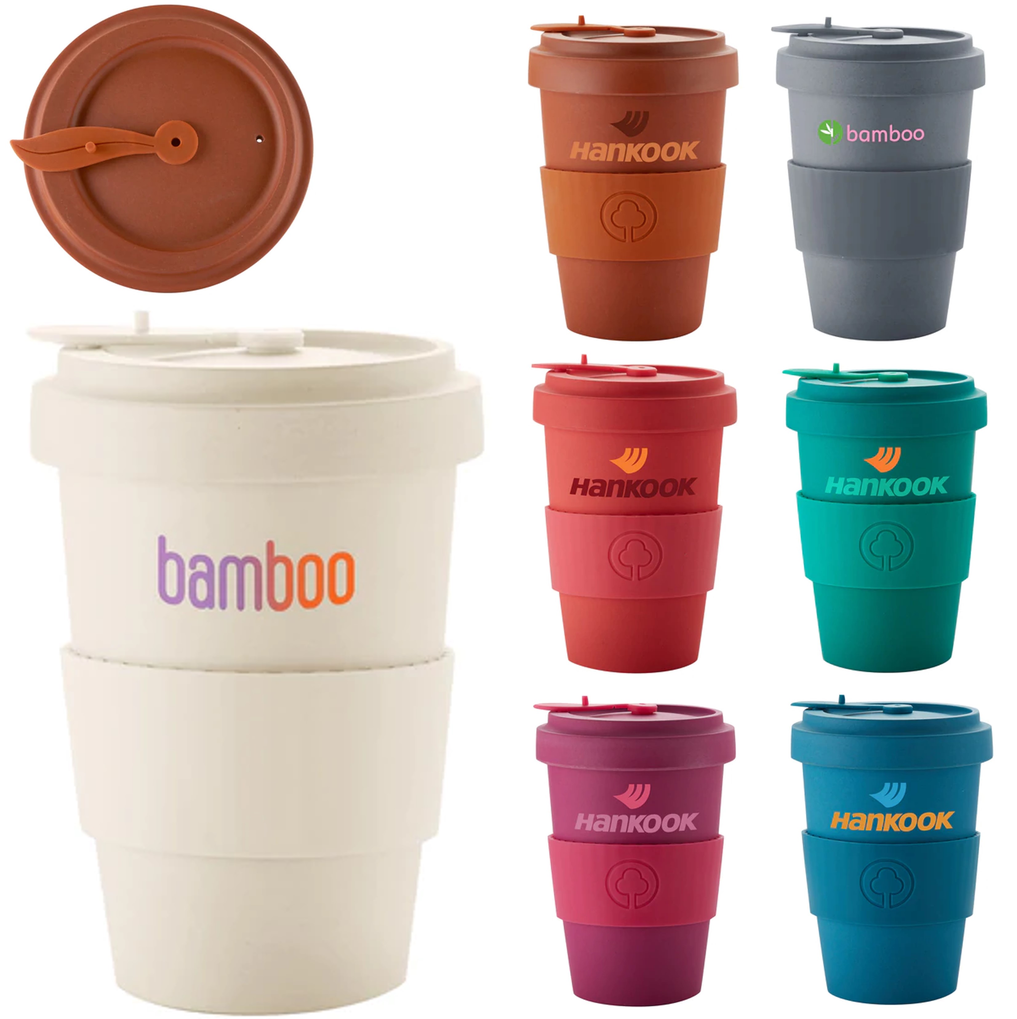 Bamboo Fiber Coffee Tumbler 16 oz