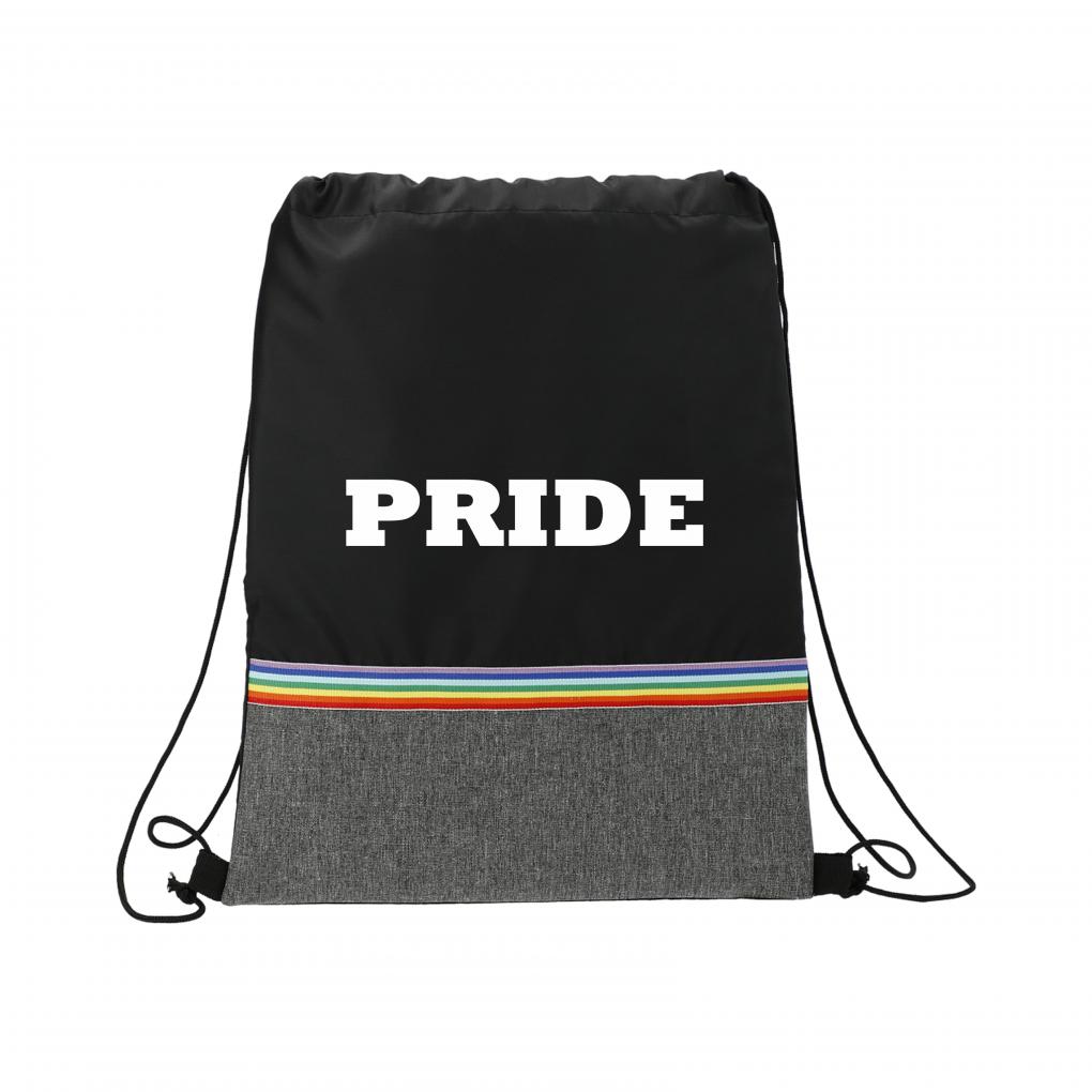Pride RPET Rainbow Drawstring Backpack | Recycled | 16x13