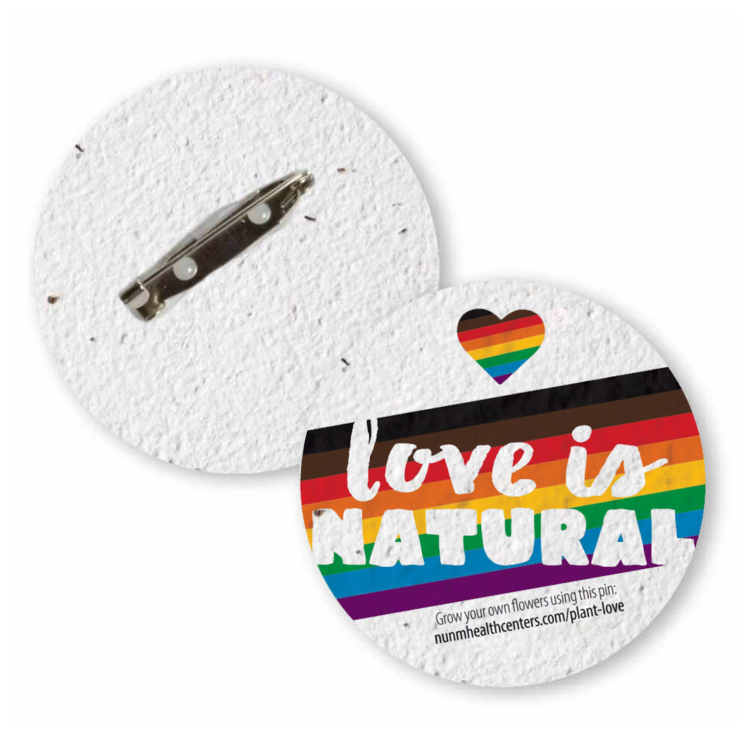Pride Seed Paper Pins Seed Paper Buttons Seeded Buttons