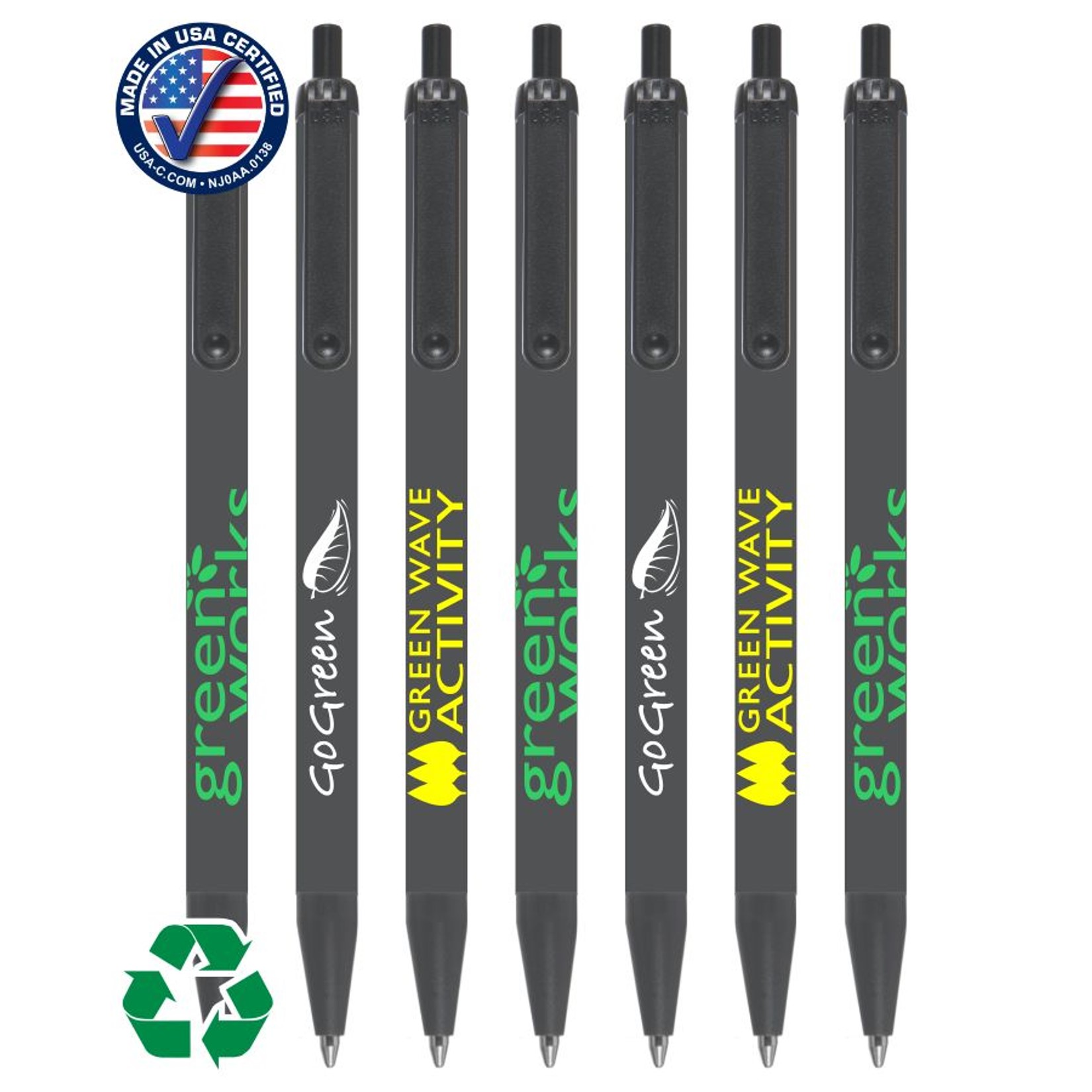 Recycled Clicker Pen | Certified USA Made 