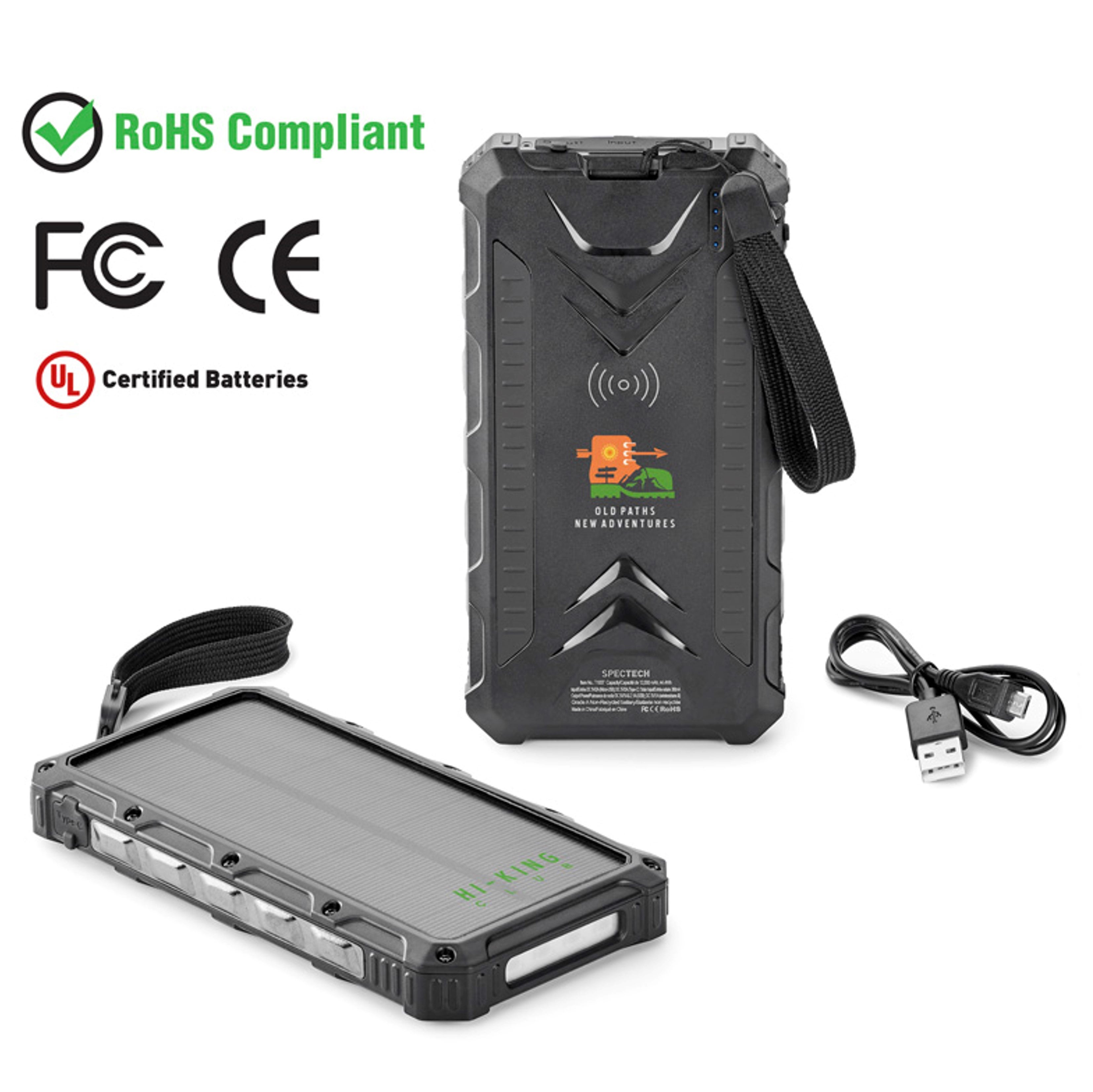 Off-Road Solar Wireless Power Bank | 12,000 mAH
