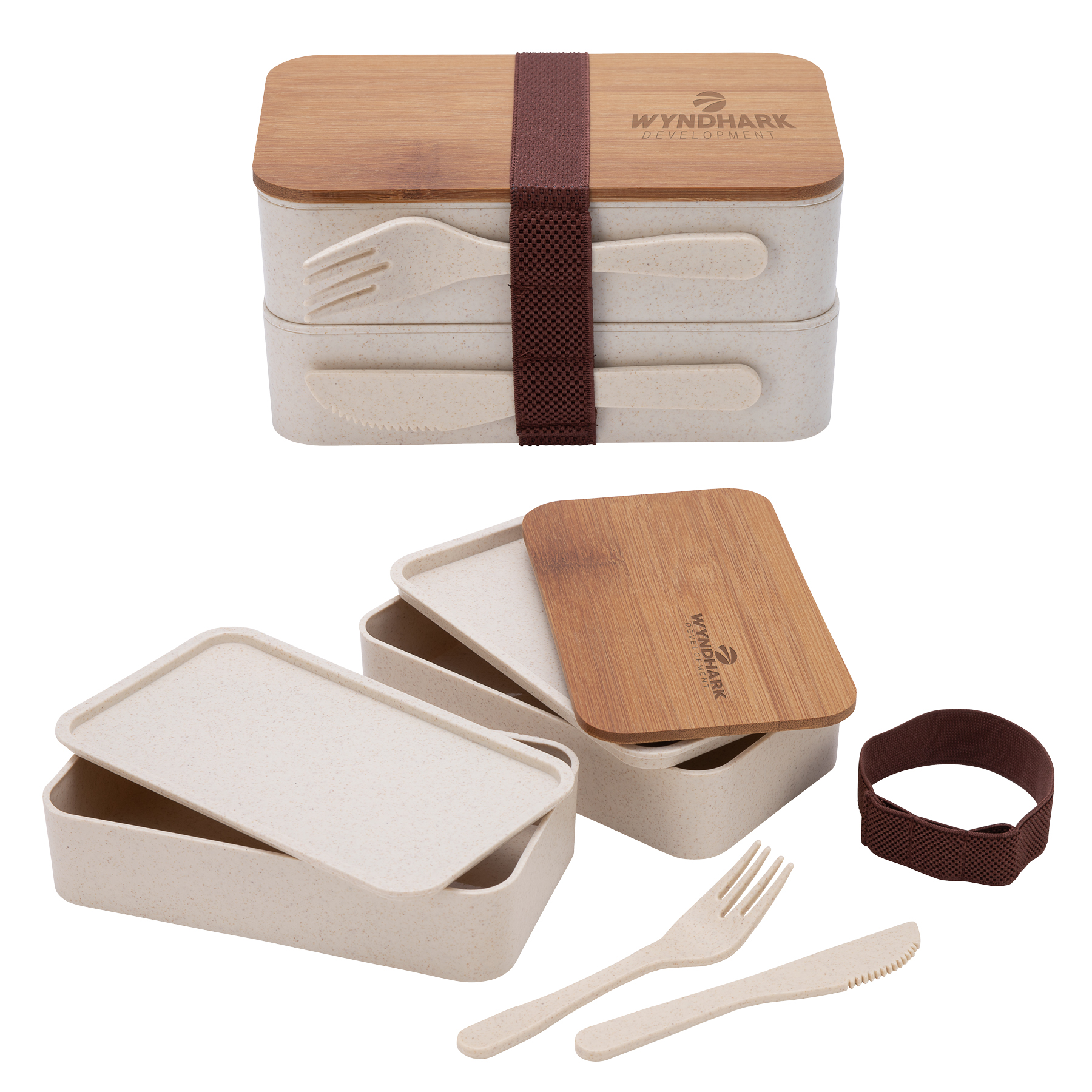 Recycled Stackable Bento Lunch Box Set