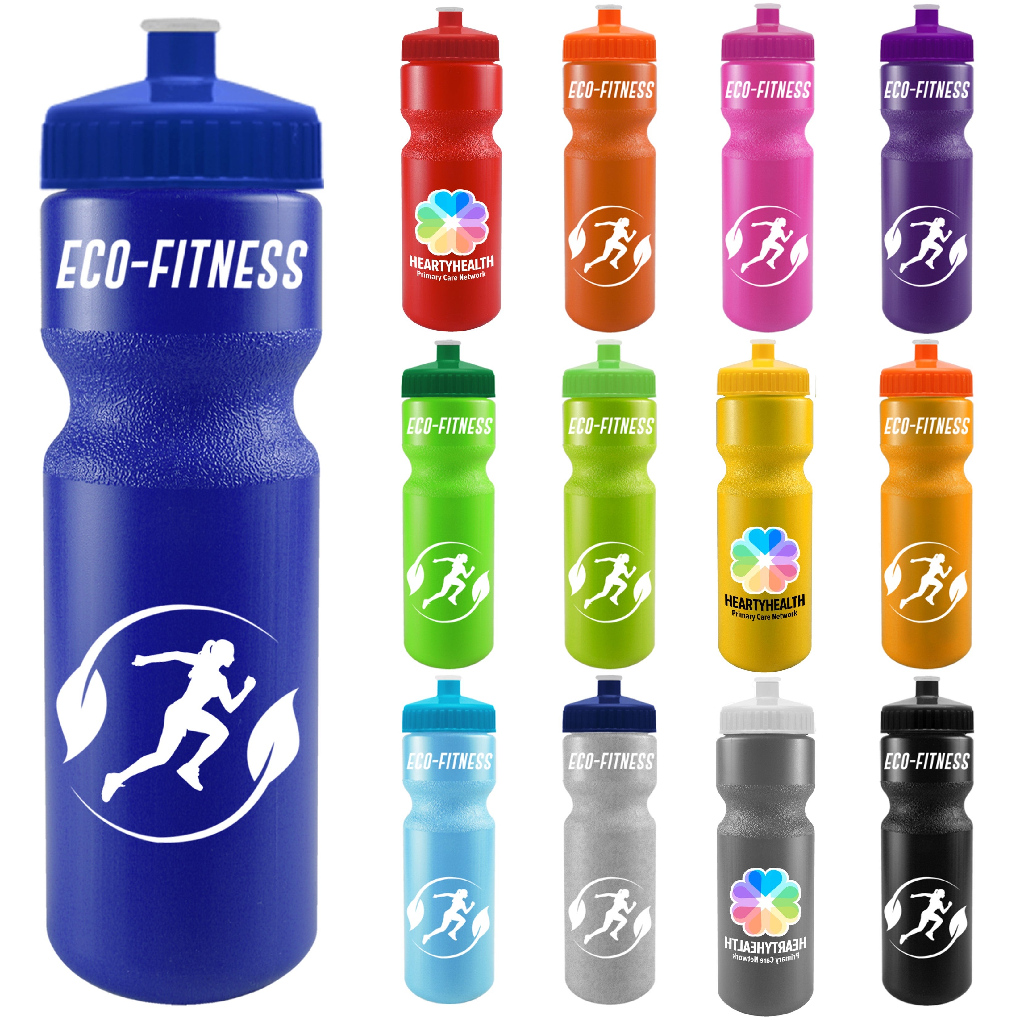 Bike Water Bottle Recycled | Push Pull Lid | USA Made | 28 oz