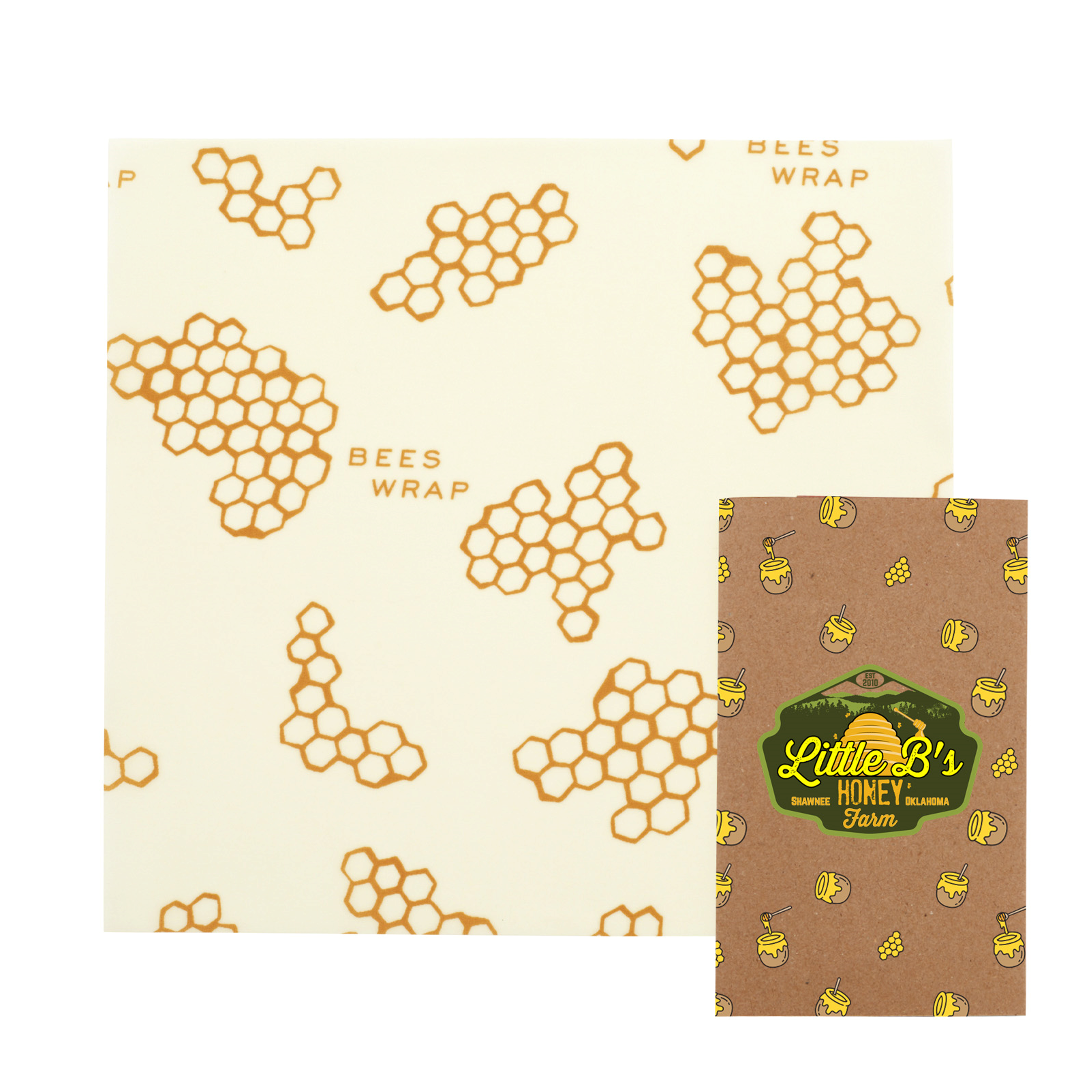 Custom Branded Bee’s Wrap ® Single Large | USA Made | 13x14