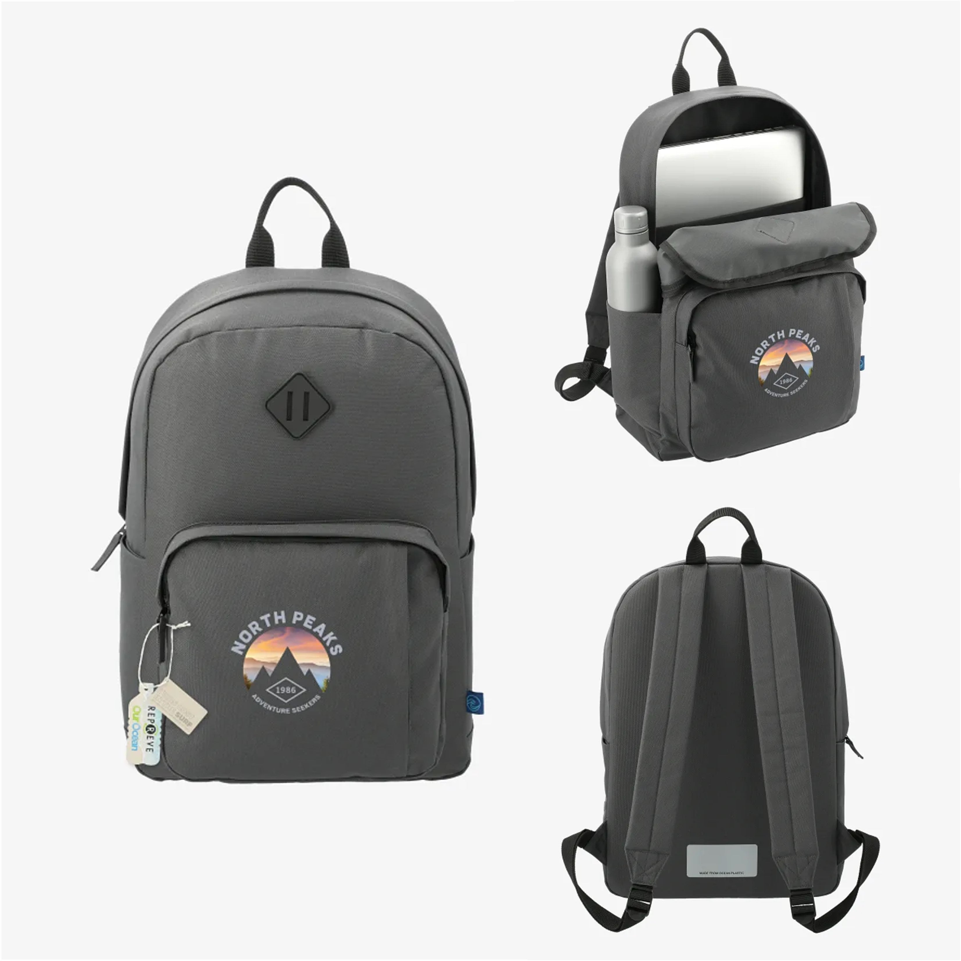 Everyday Recycled Ocean Plastic Computer Backpack | 15"