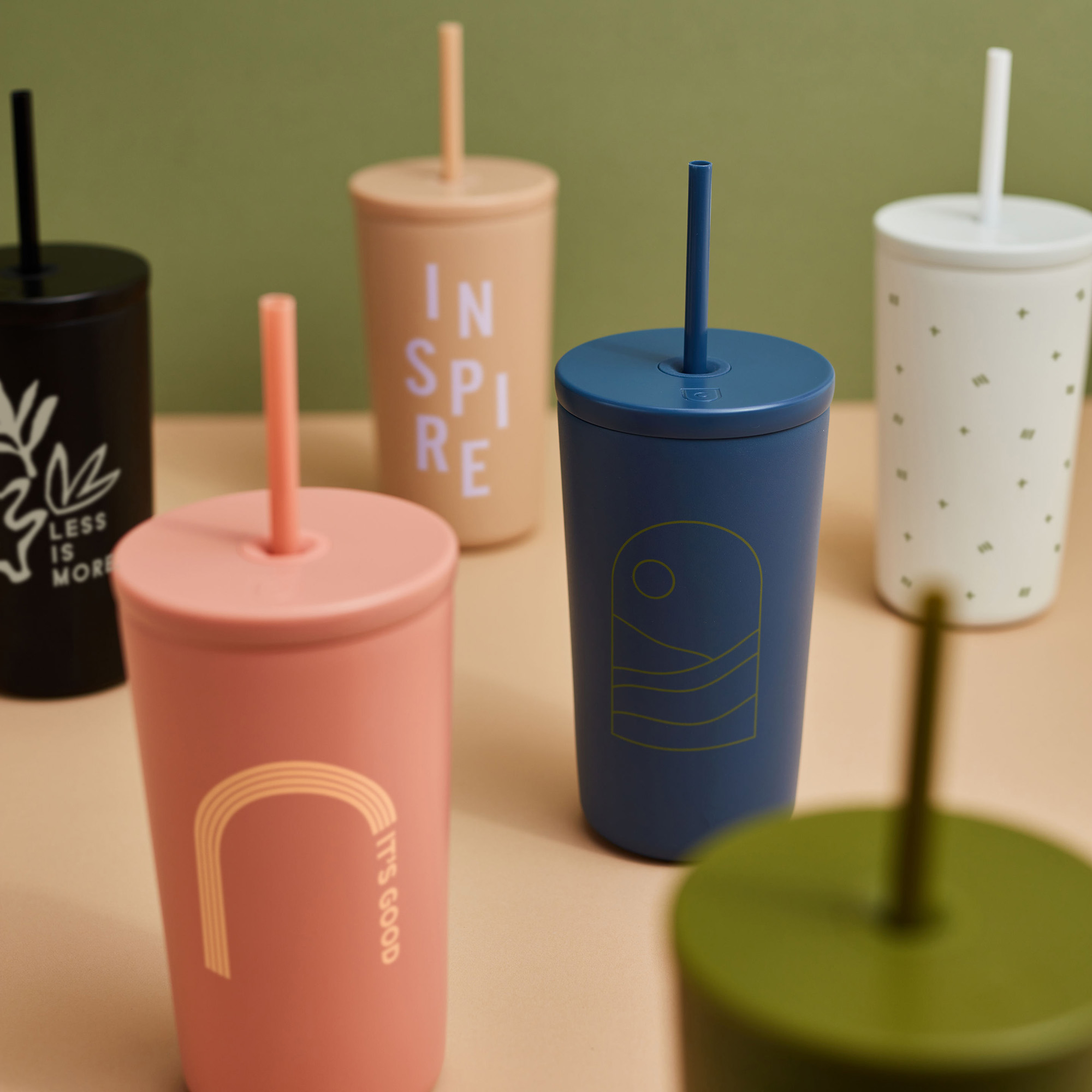 Insulated Cold Cup with Straw | Stainless Steel