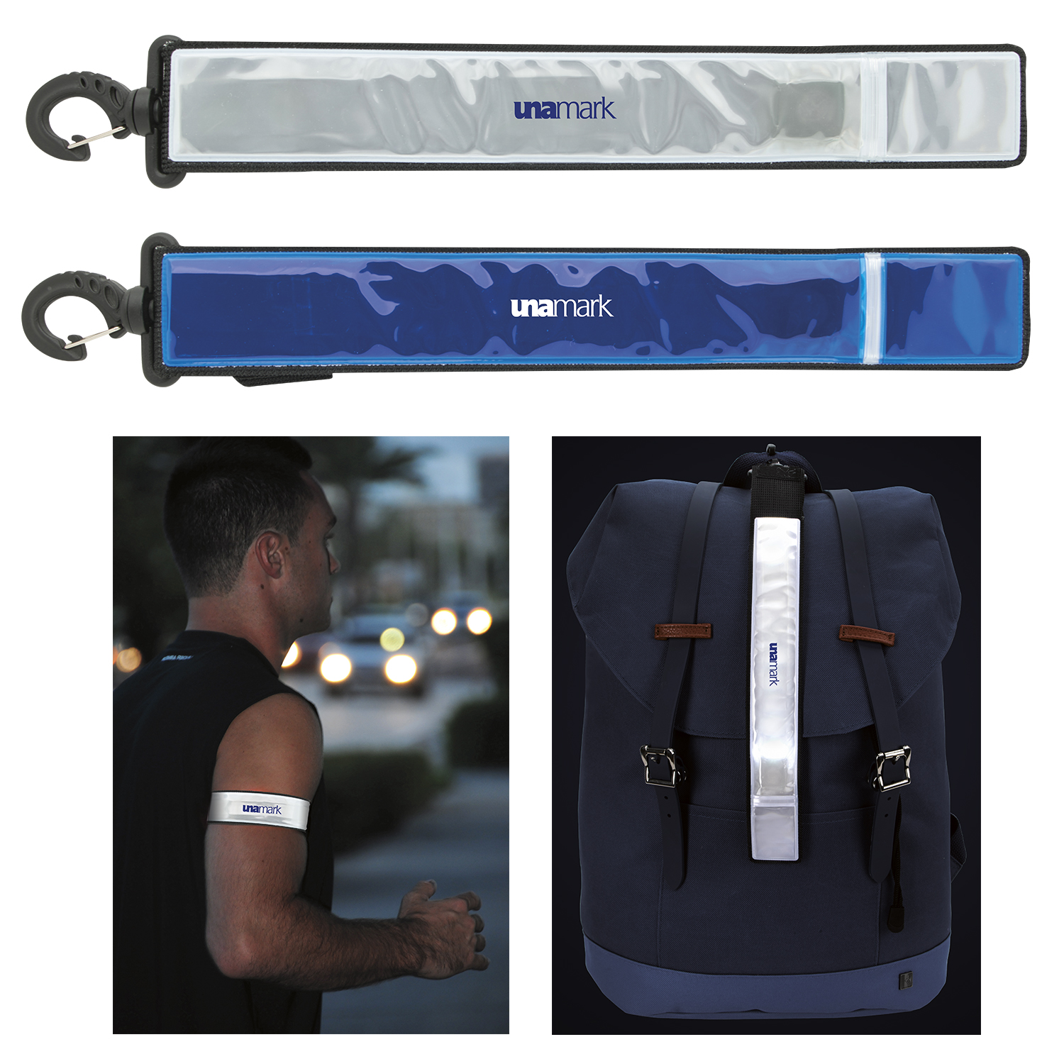Reflective LED Armband and Bag Tag