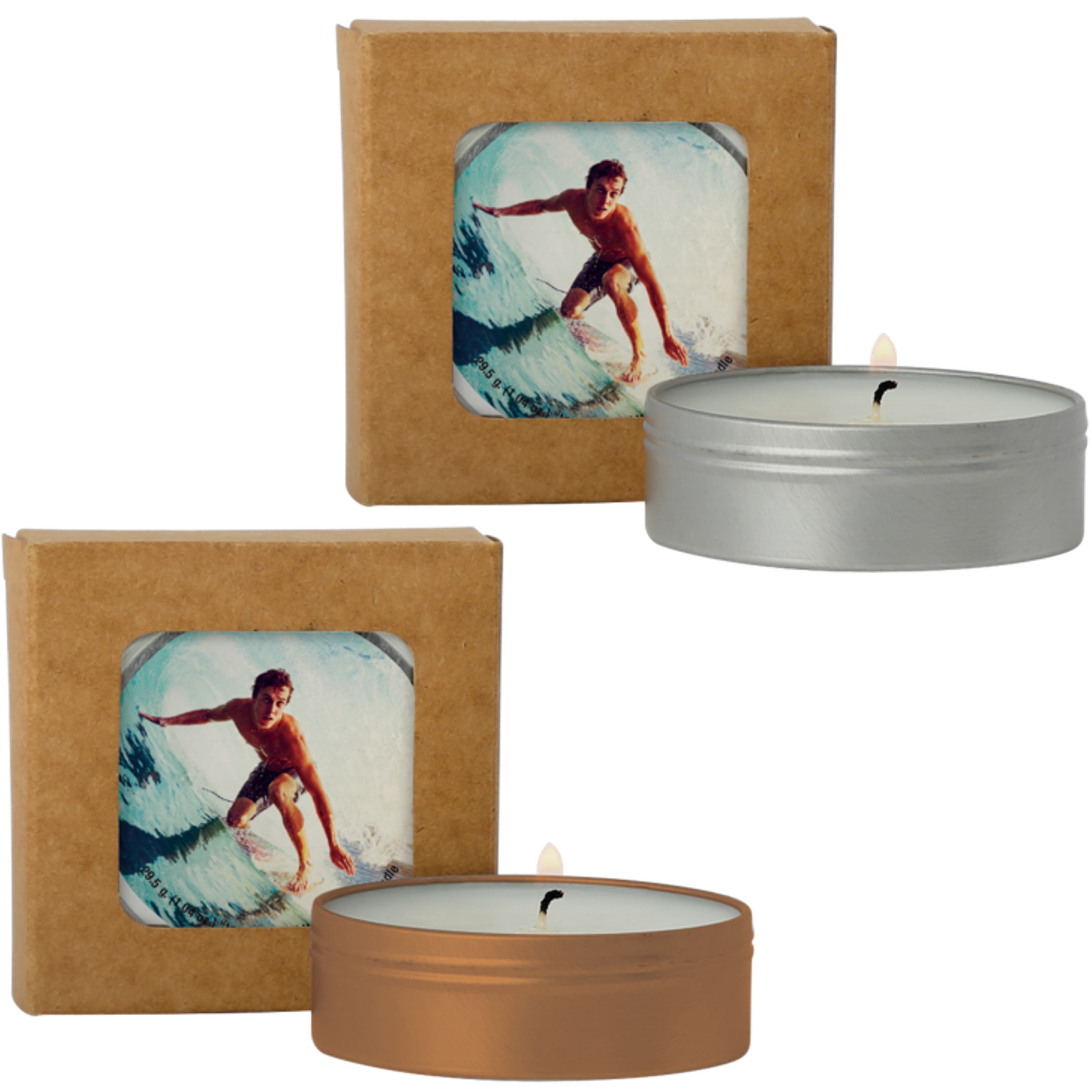 Scented Candles | Kraft Box Sets | 2 oz. | Single Candle