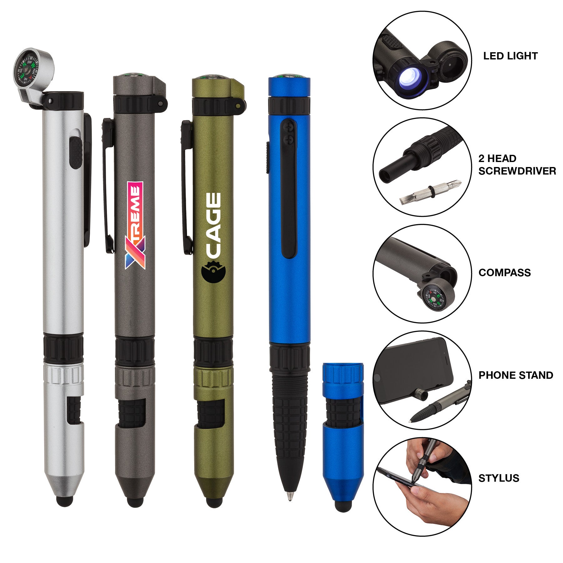 7-in-1 Utility Pen| Multi-functional