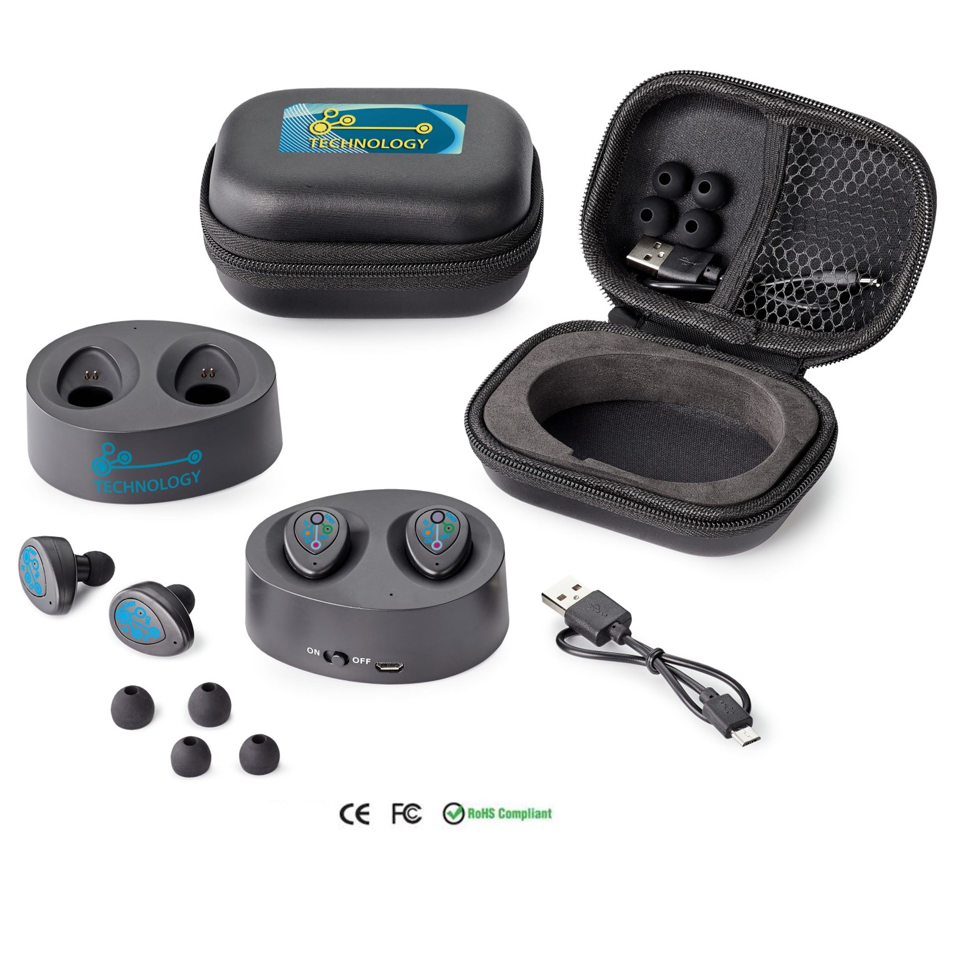 Wireless Earbuds with Charging Case | Reusable
