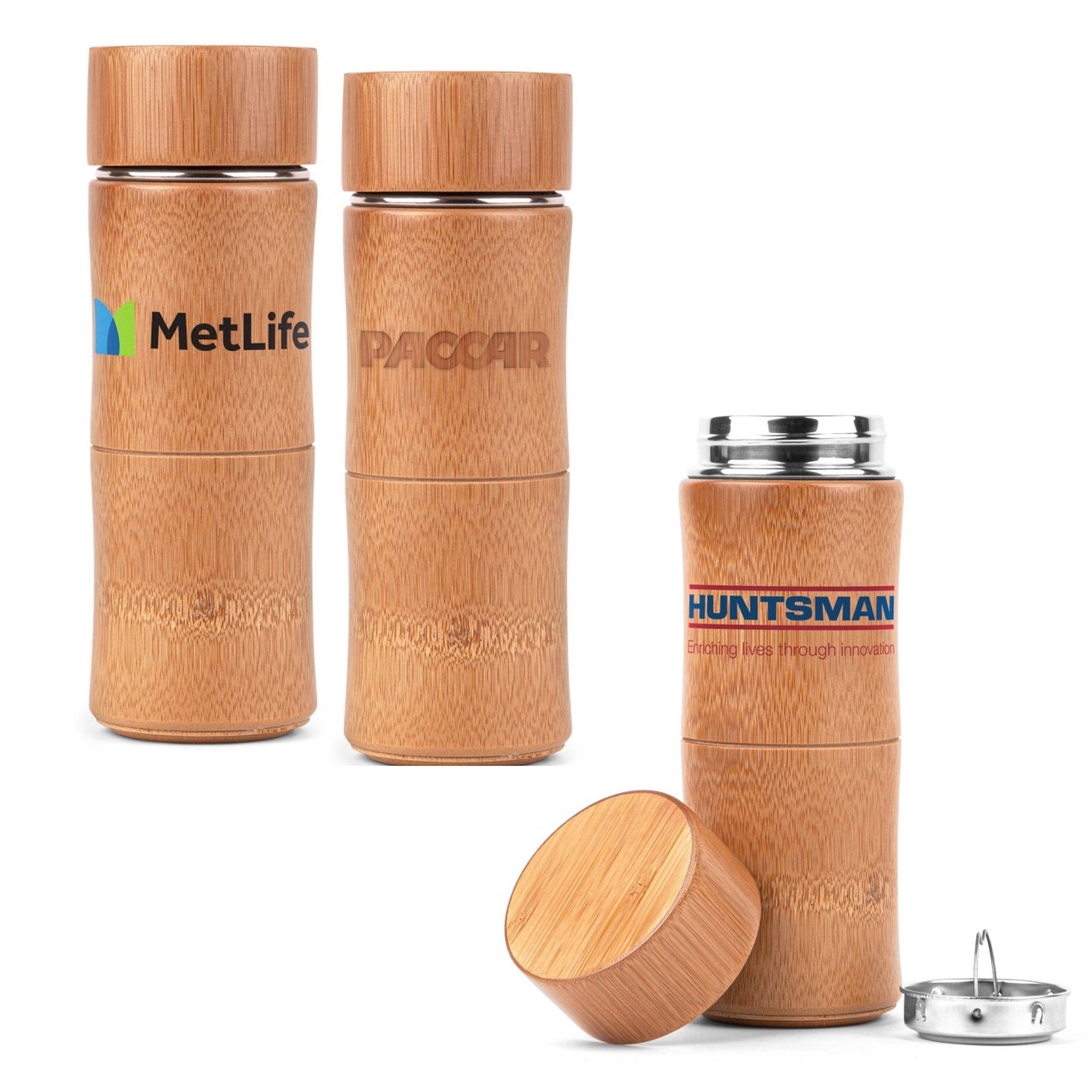 Bamboo Vacuum Insulated Bottle with Filter | 12 oz