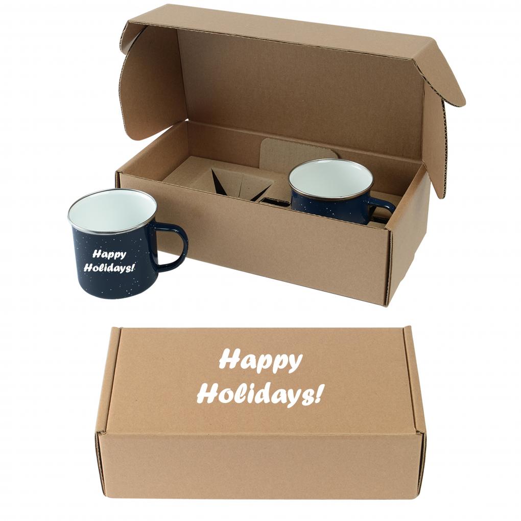 Holiday Campfire Mug Set in Custom Gift Box 