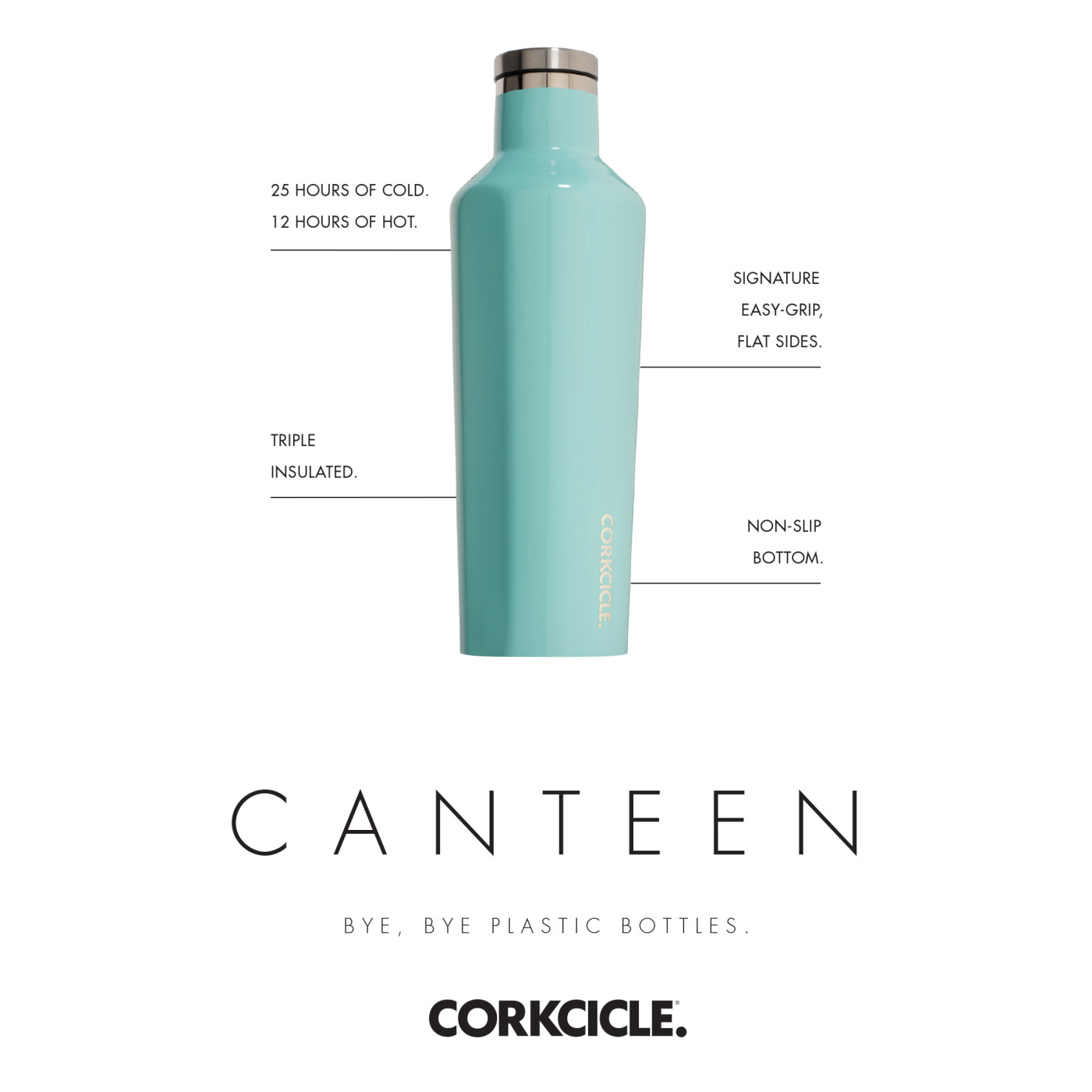 Custom Corkcicle Canteen 25 Ounce Imprinted Corkcicle Tumbler