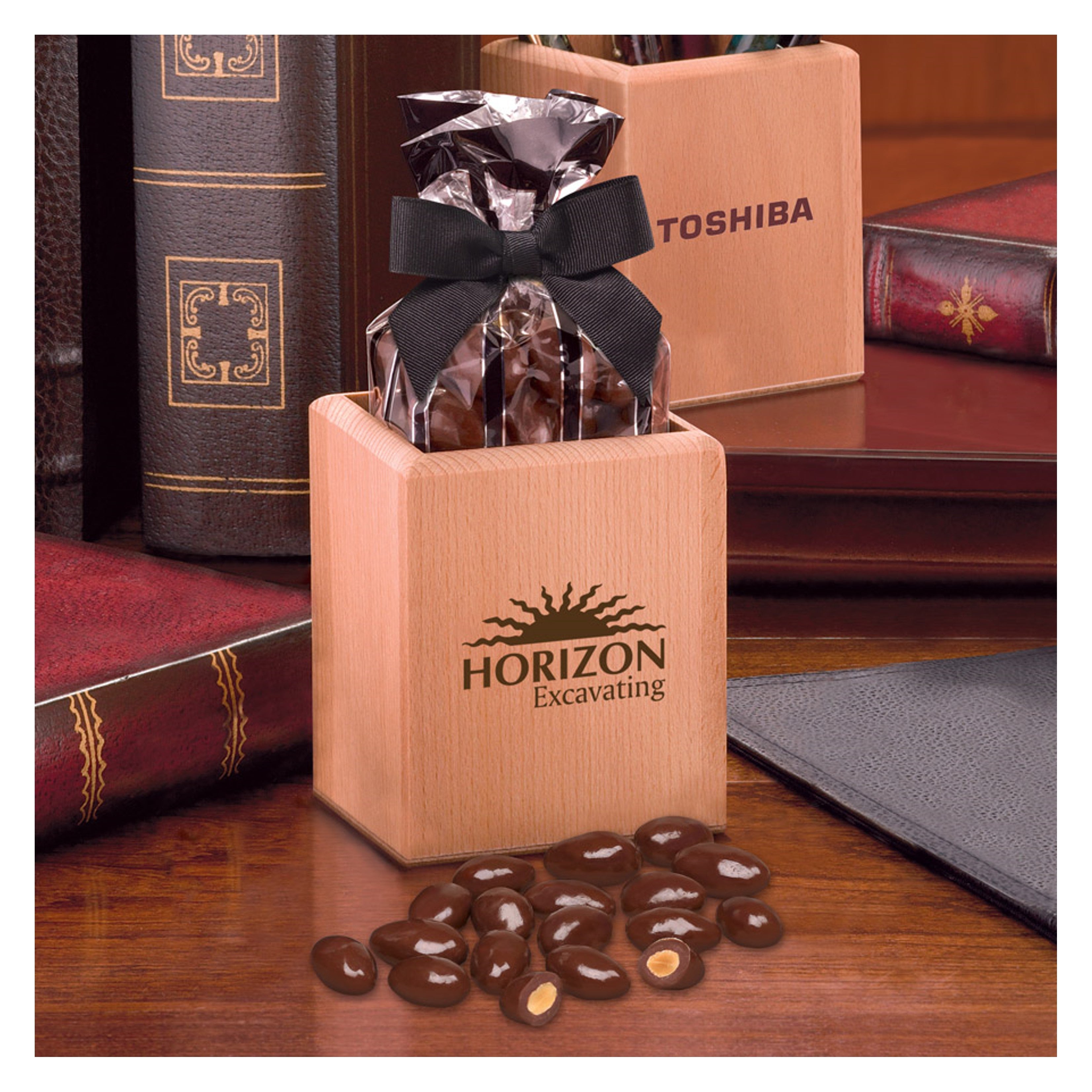 Desktop Pen Holder with Almonds