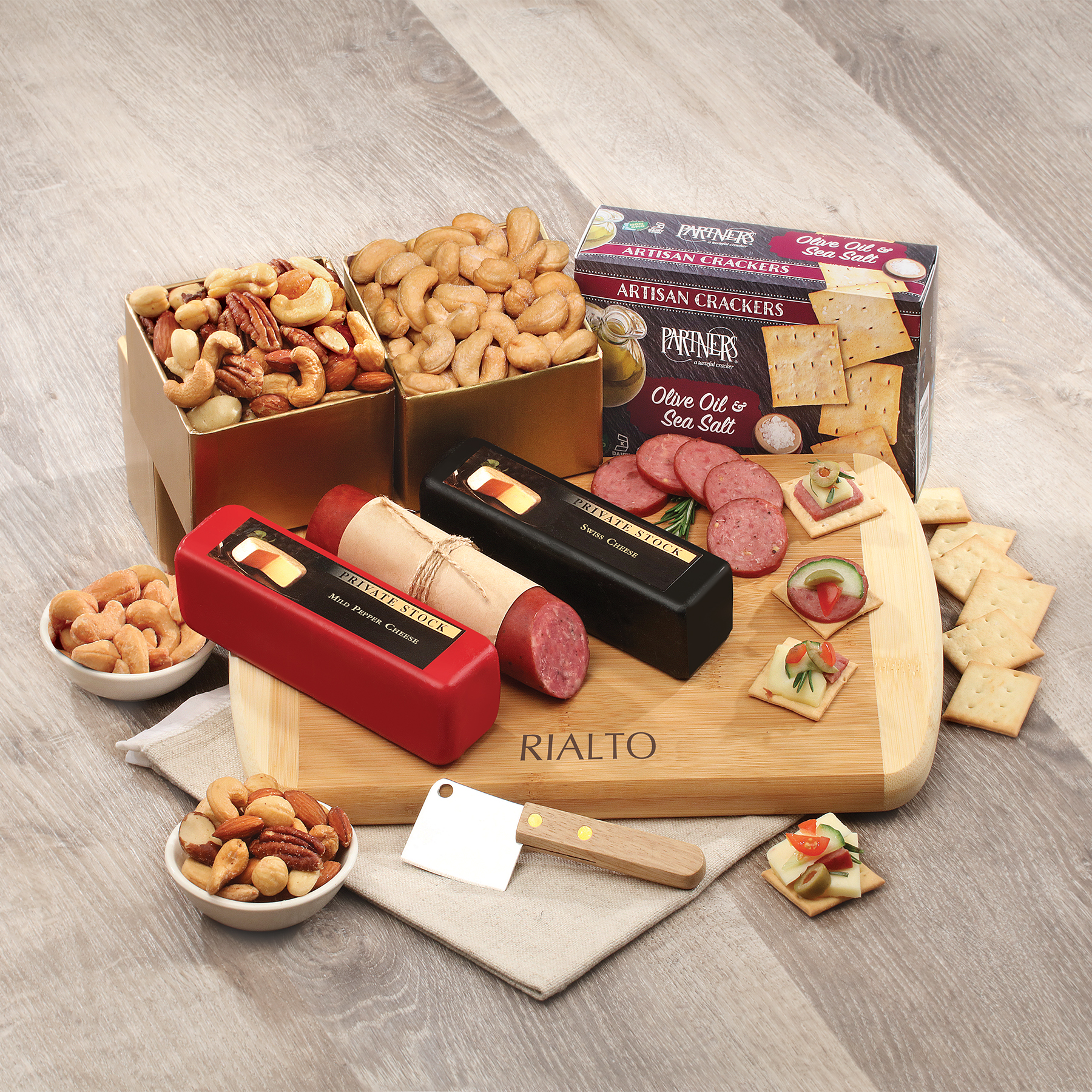 Holiday Snack Board Gift Set 
