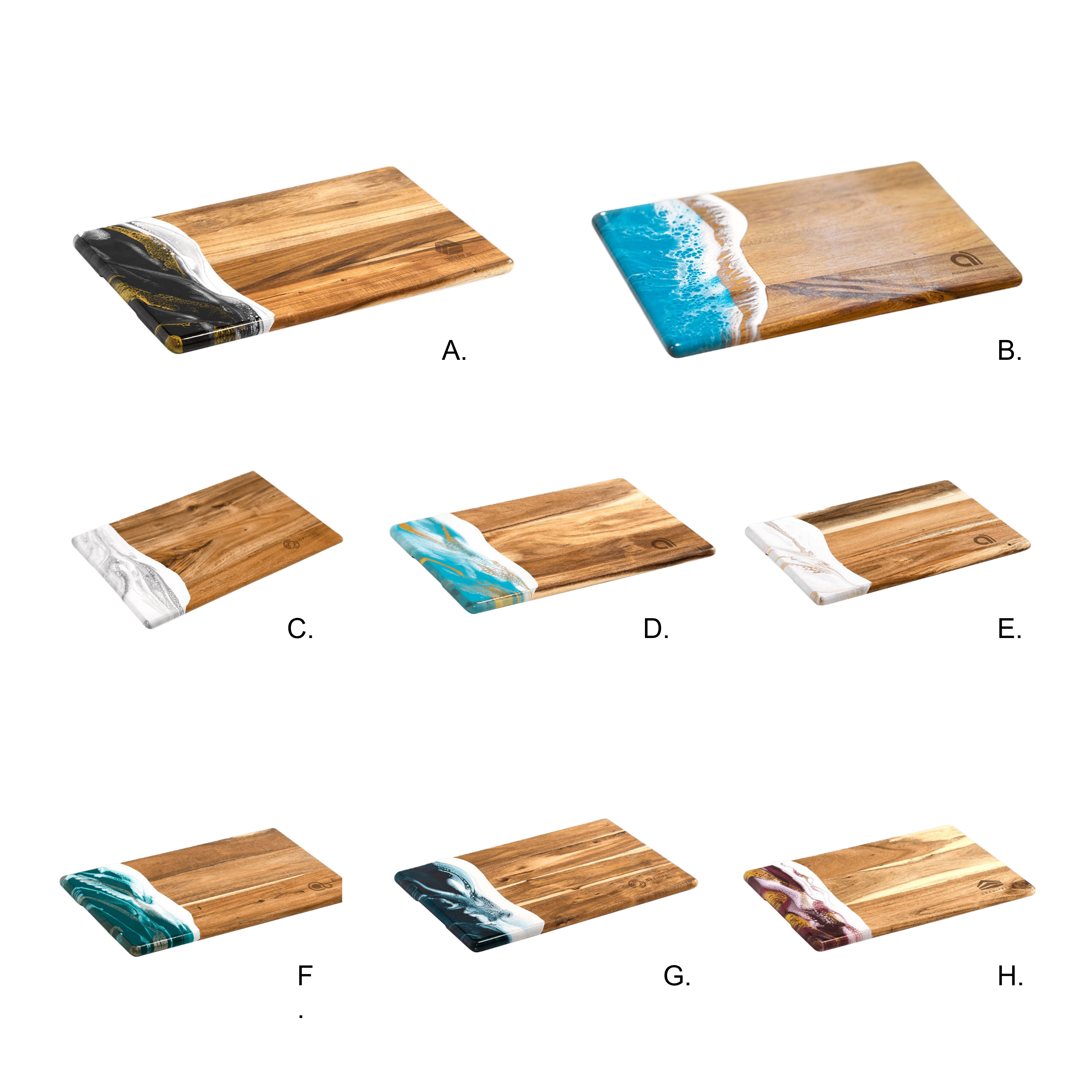 Mini Acacia and Epoxy Serving Board | Recycled
