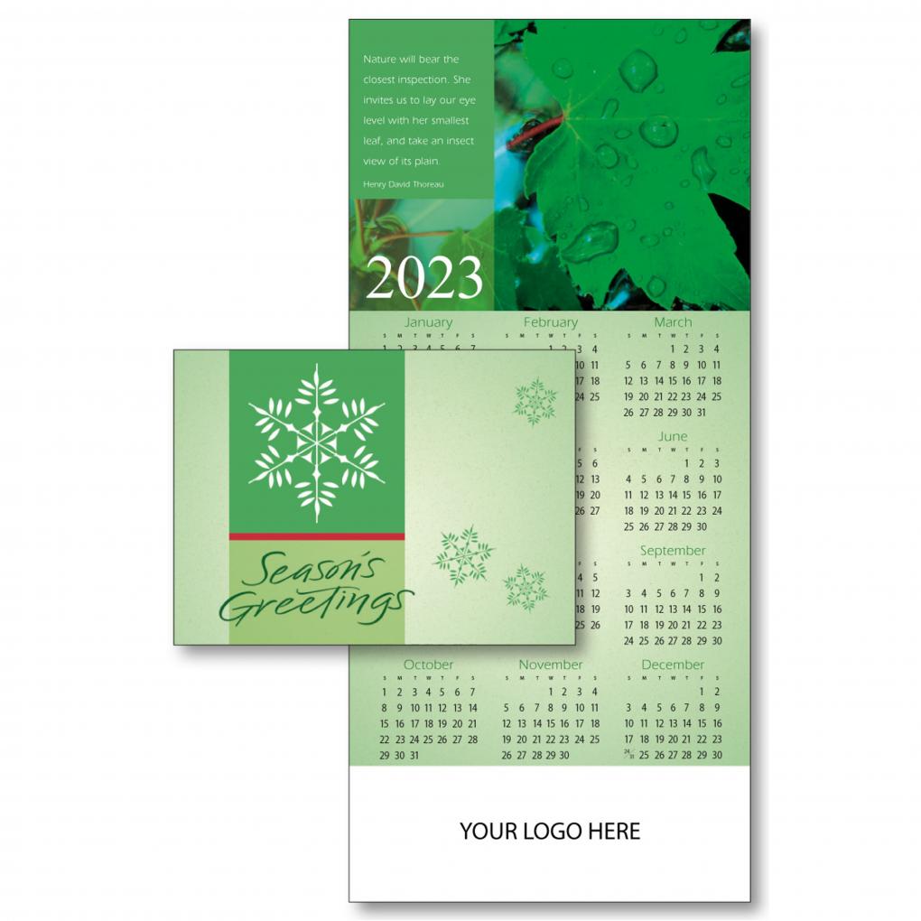 Eco Nature Calendar Holiday Card | USA Made