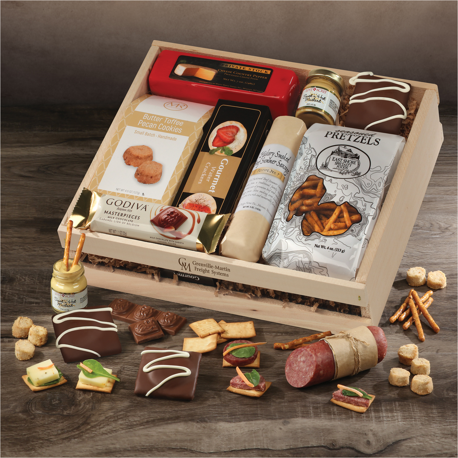 Cheese & Sausage Sampler Gift Box | USA Made