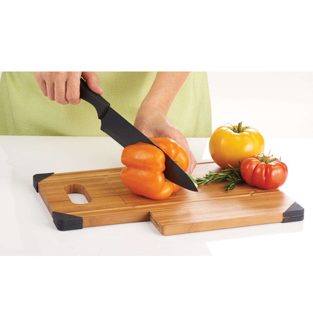Bamboo Cutting Board with Knife | 13x9