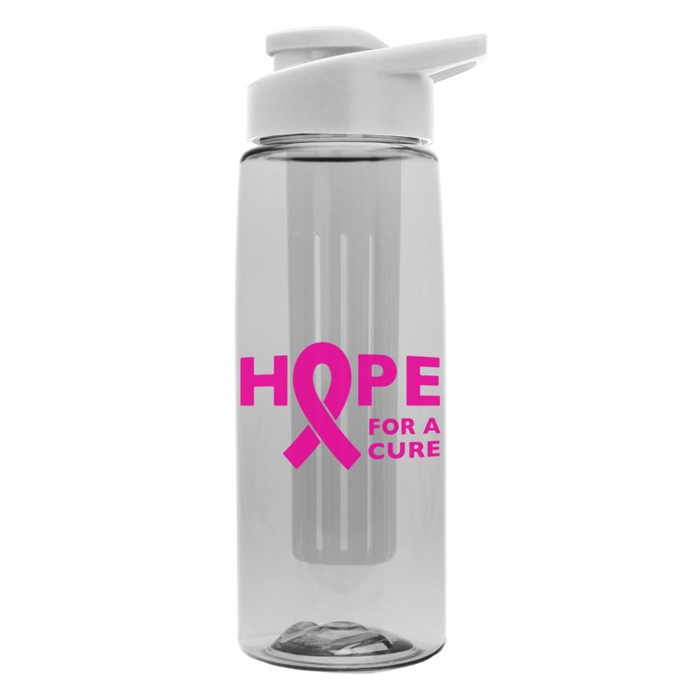 Branded Breast Cancer Awareness Water Bottle Infuser Water Bottle Breast Cancer Promo